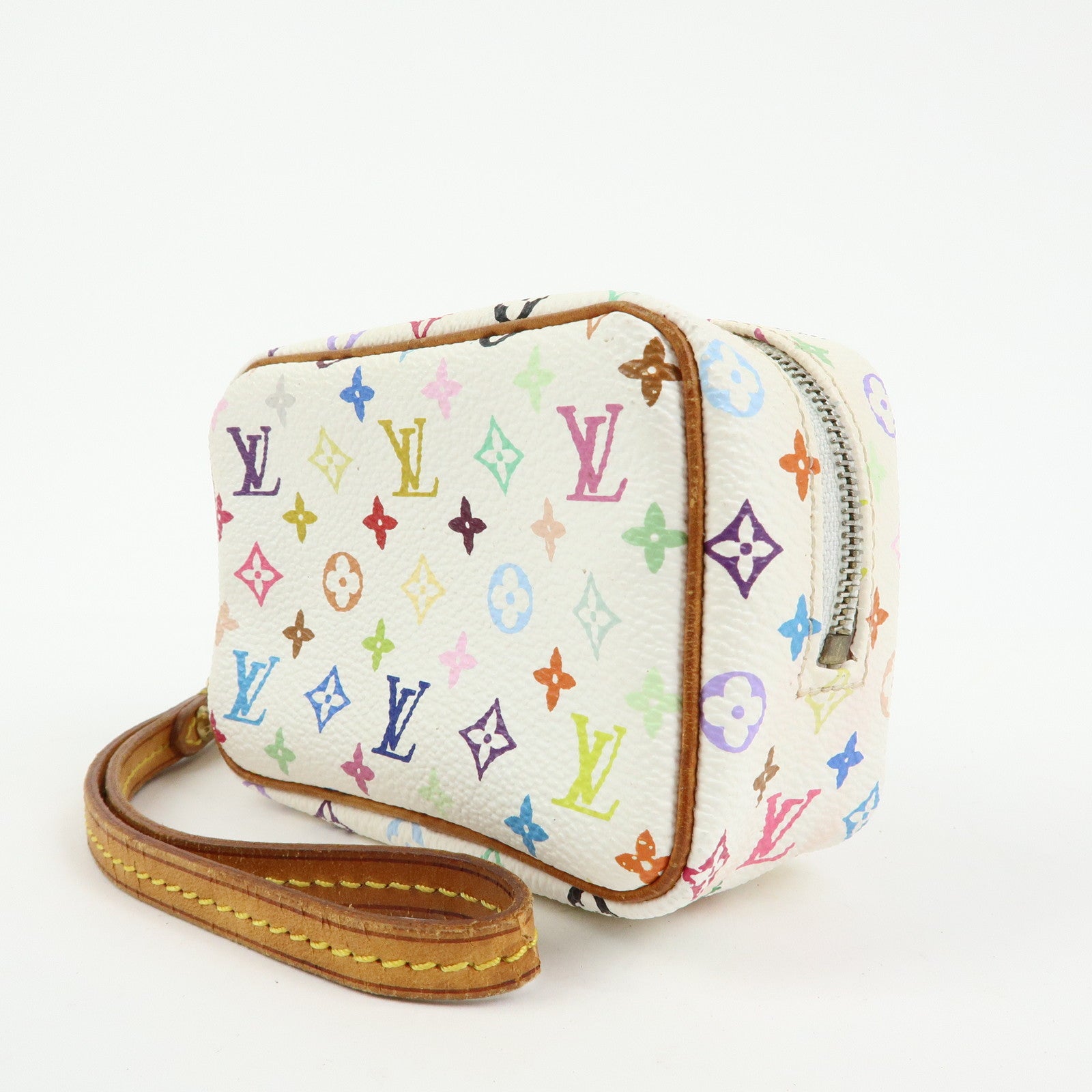 Louis Vuitton Monogram Multicolor Trousse Wapity Pouch Blanc M58033