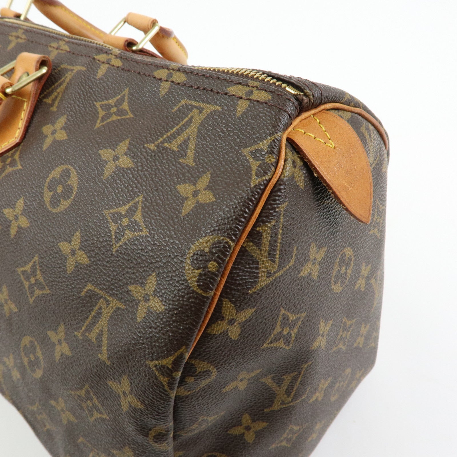 Louis Vuitton Monogram Speedy 40 Hand Bag Boston Bag Brown M41522