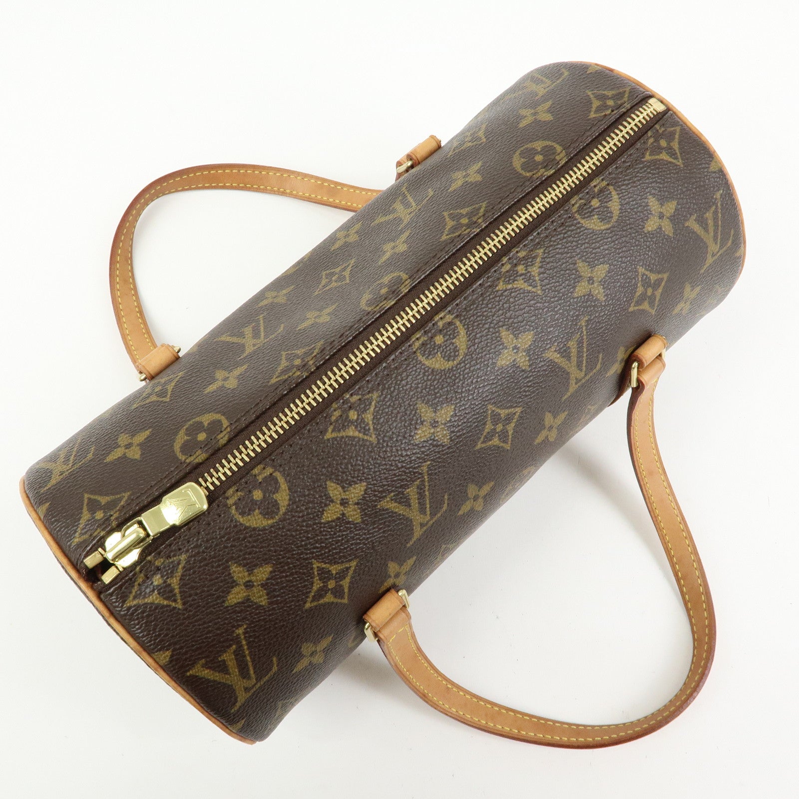 Louis Vuitton Monogram Papillon 26 Hand Bag Brown M51386
