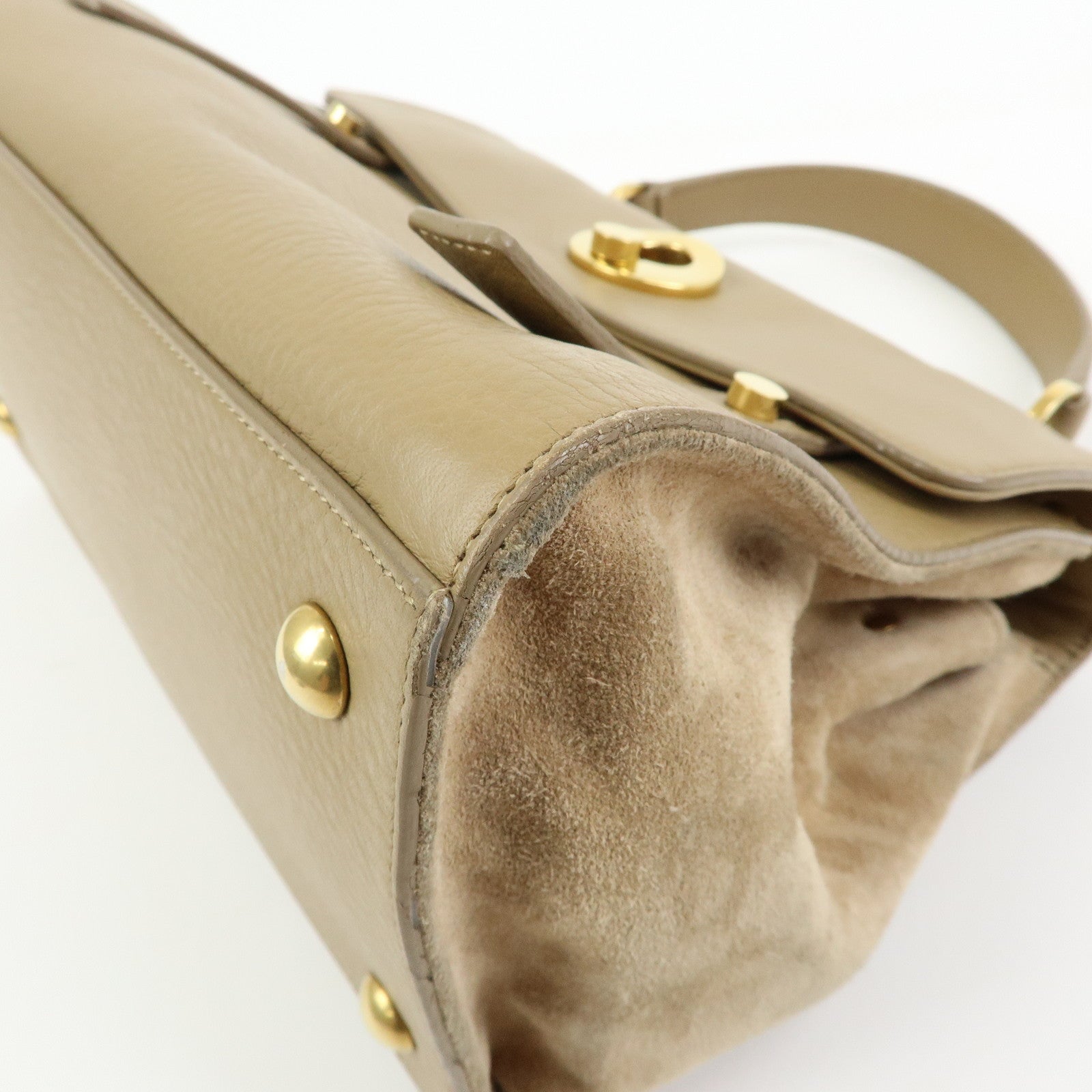 SAINT LAURENT PARIS Muse Two Leather Suede 2Way Bag Hand Bag 368229
