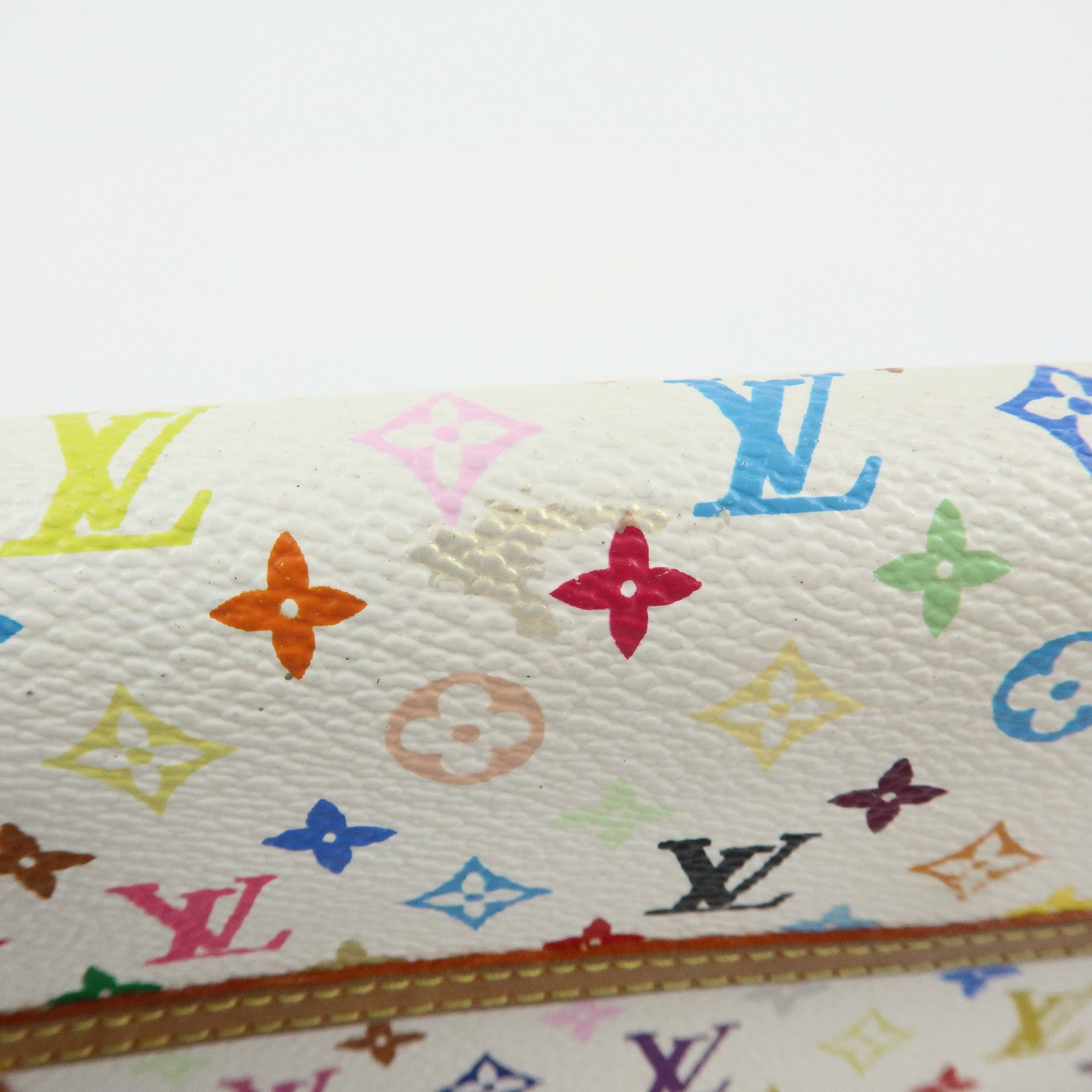 Louis Vuitton Monogram Porte Trezor International Wallet Blanc M92659