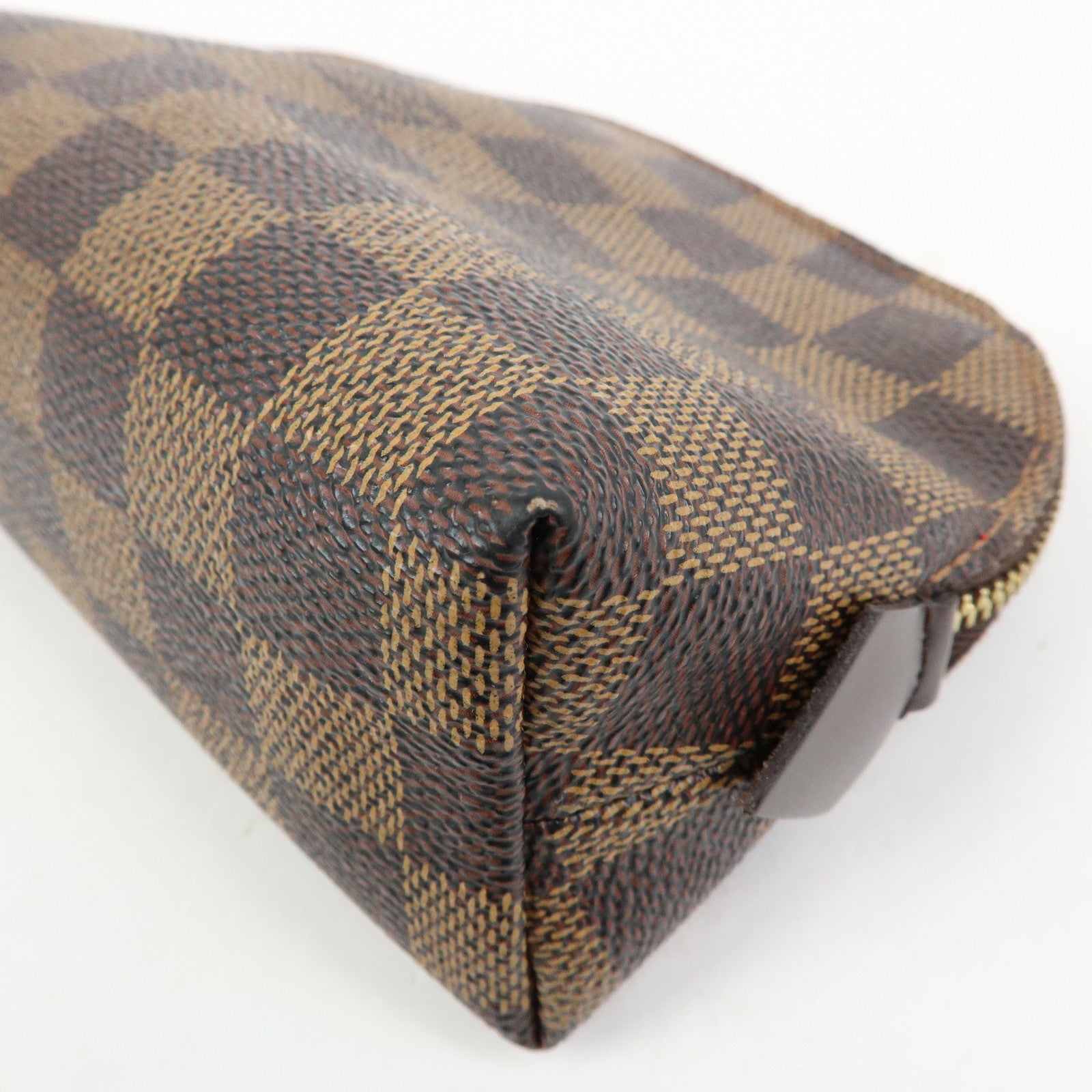 Louis Vuitton Damier Pochette Cosmetic PM Pouch Brown N47516