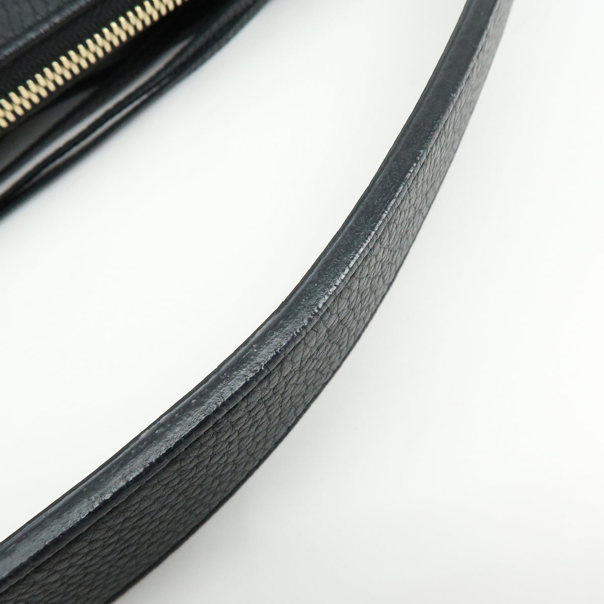 GUCCI SOHO Interlocking G Leather 2Way Hand Shoulder Bag Black 536194
