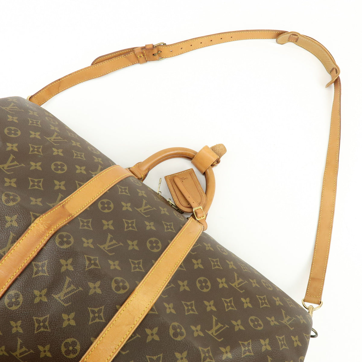 Louis Vuitton Monogram Keep All Bandouliere 55 Boston Bag M41414