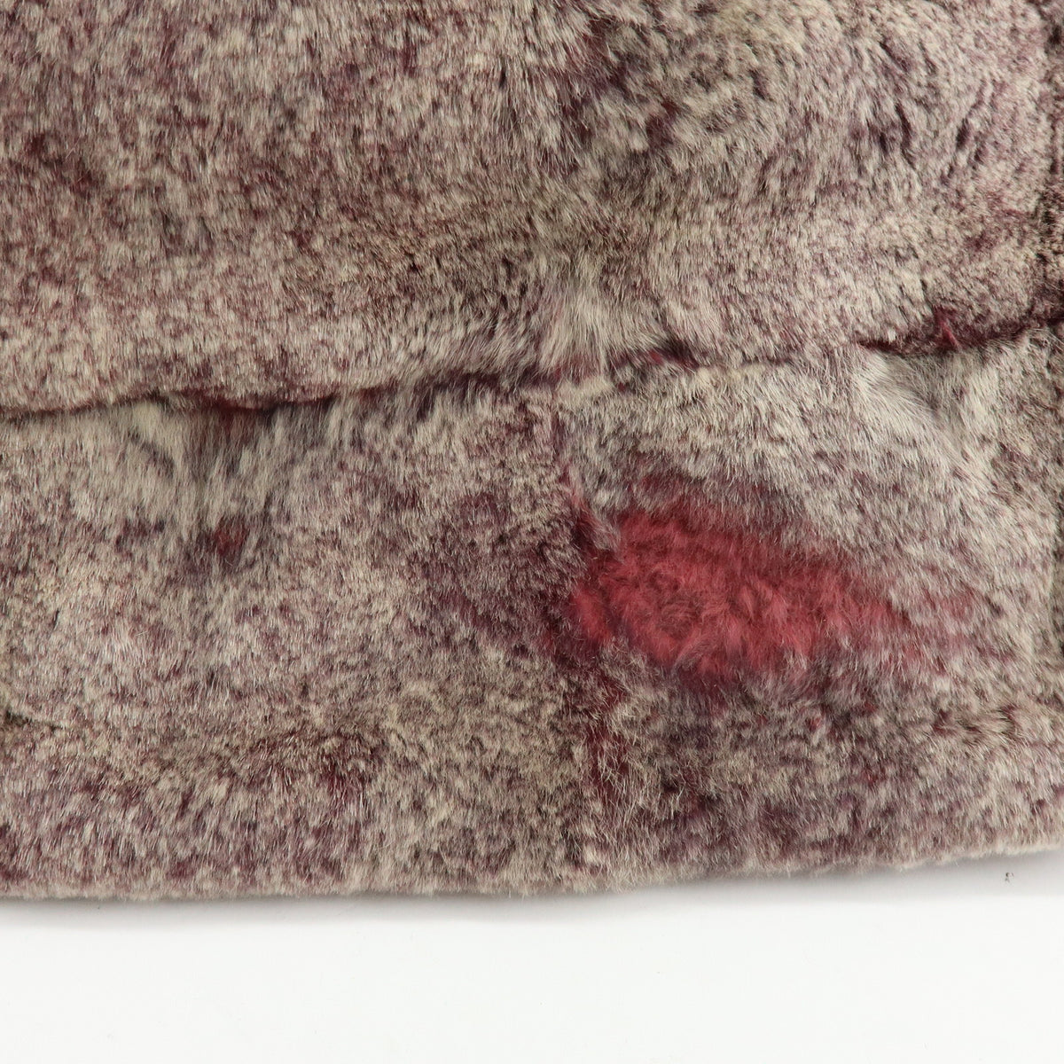 CHANEL COCO Mark Fur Suede Hand Bag Tote Bag Bordeaux Beige