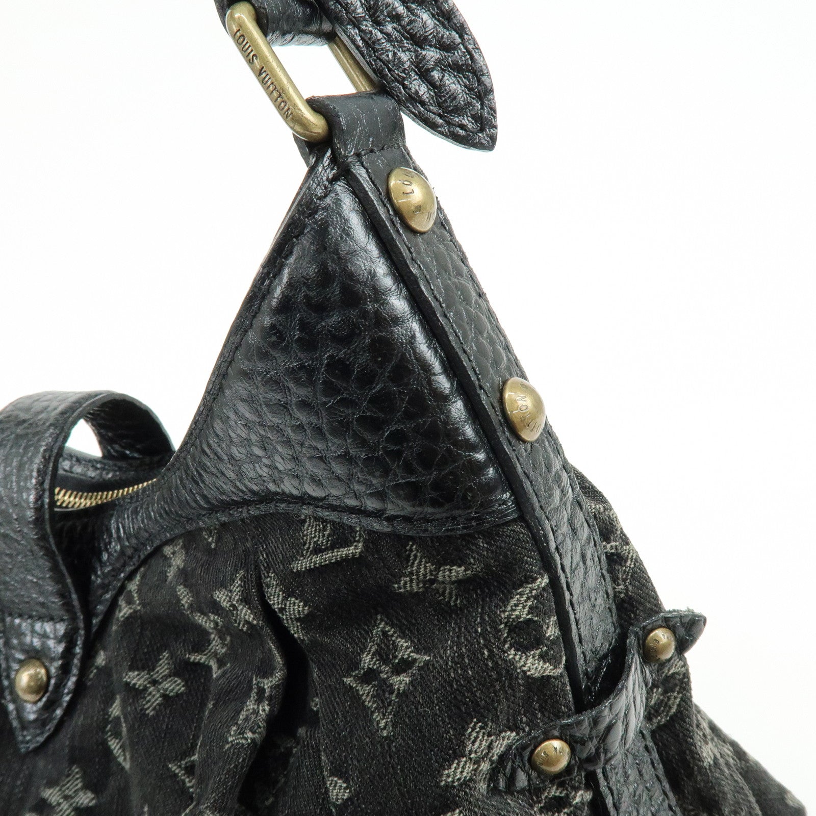 Louis Vuitton Monogram Denim XS Shoulder Crossbody Bag Noir M95608