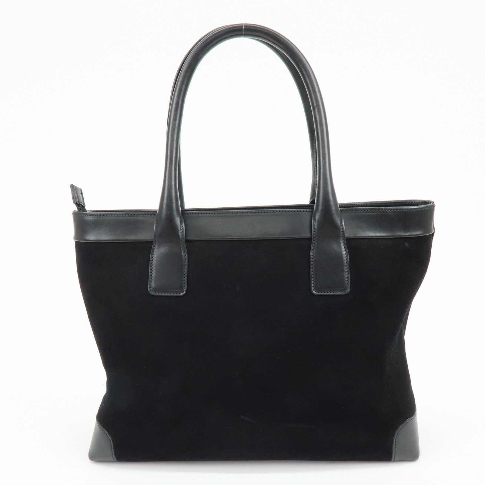 GUCCI Sherry Suede Leather Shoulder Bag Tote Bag Black 33890