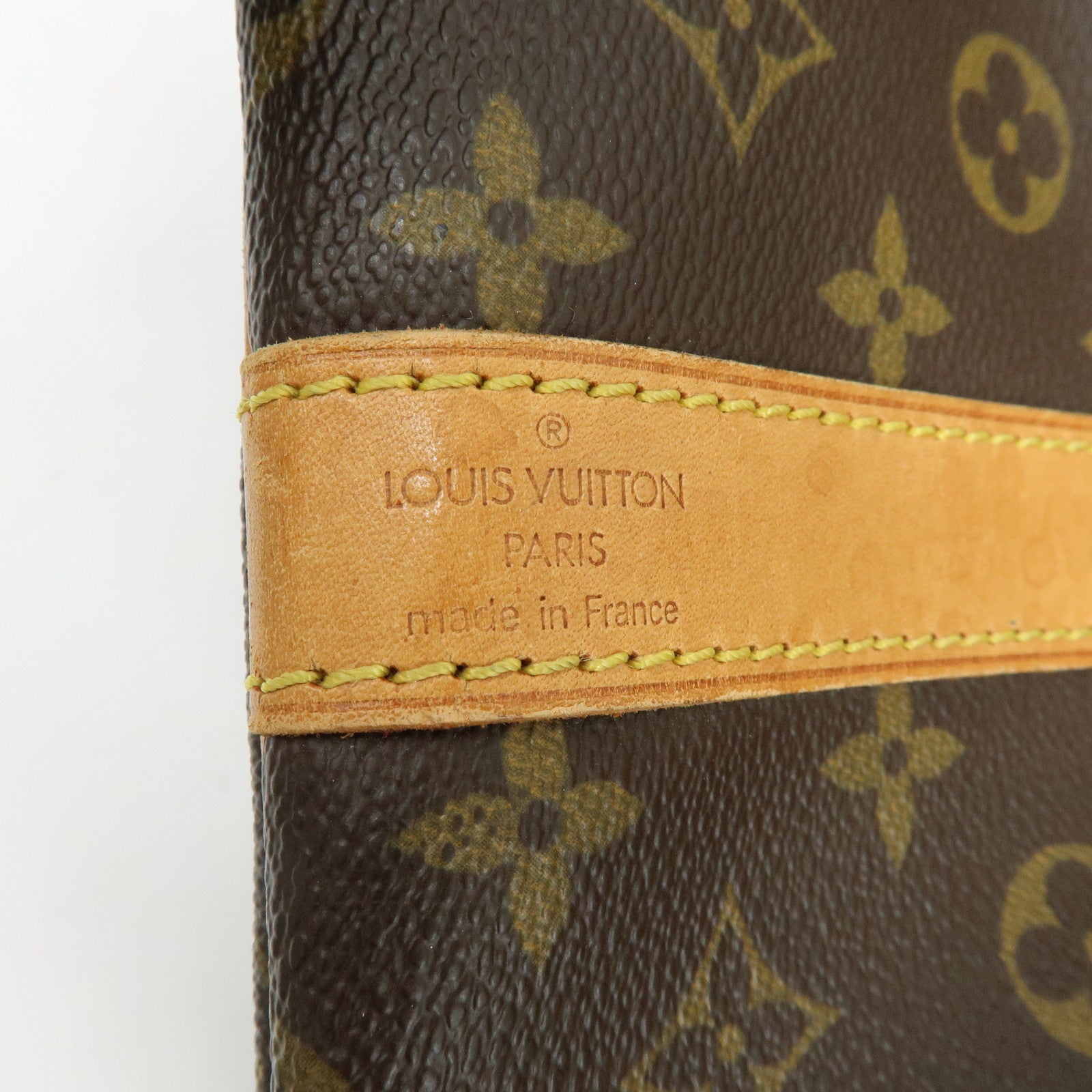 Louis Vuitton Monogram Keep All Bandouliere 55 Boston Bag Brown M41414