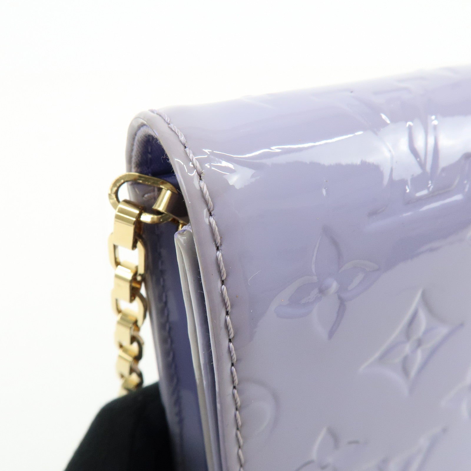 Louis Vuitton Monogram Vernis Ana Chain Shoulder Bag Clutch Bag M90115