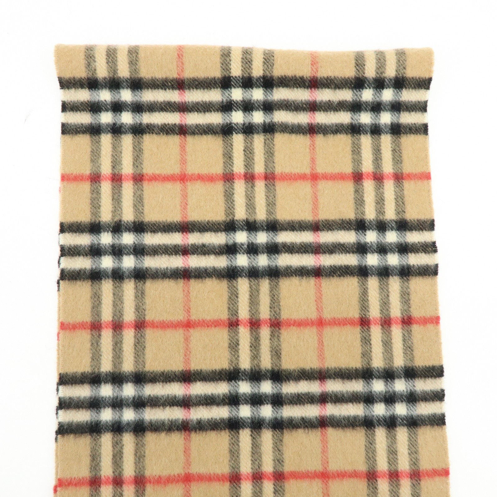 BURBERRY Nova Plaid Cashmere100% Scarf Camel Beige Black Red