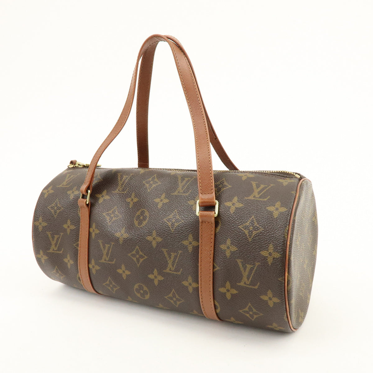 Louis Vuitton Monogram Papillon 30 Hand Bag Brown M51365