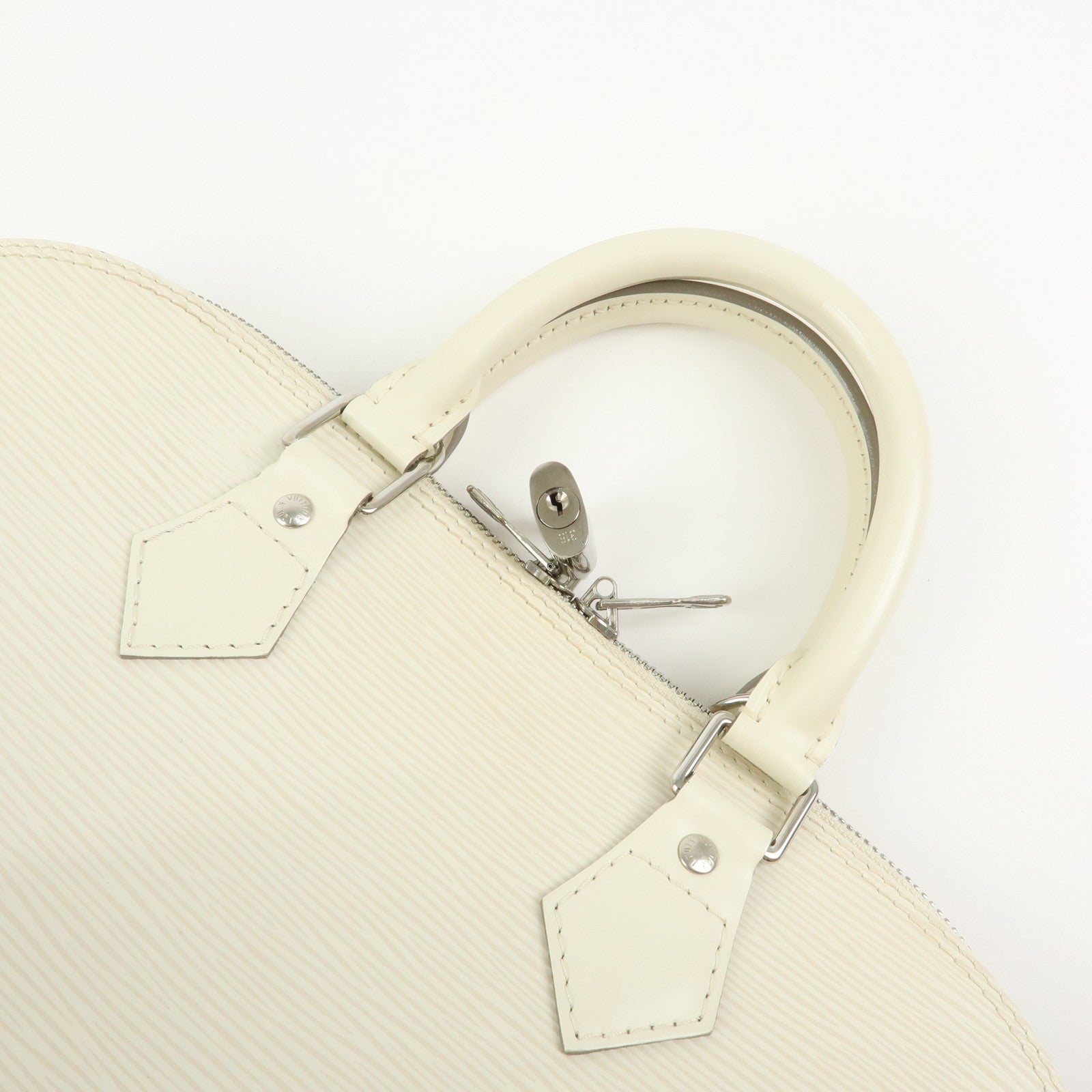 Louis Vuitton Epi Alma PM Hand Bag White Ivoire M5280J