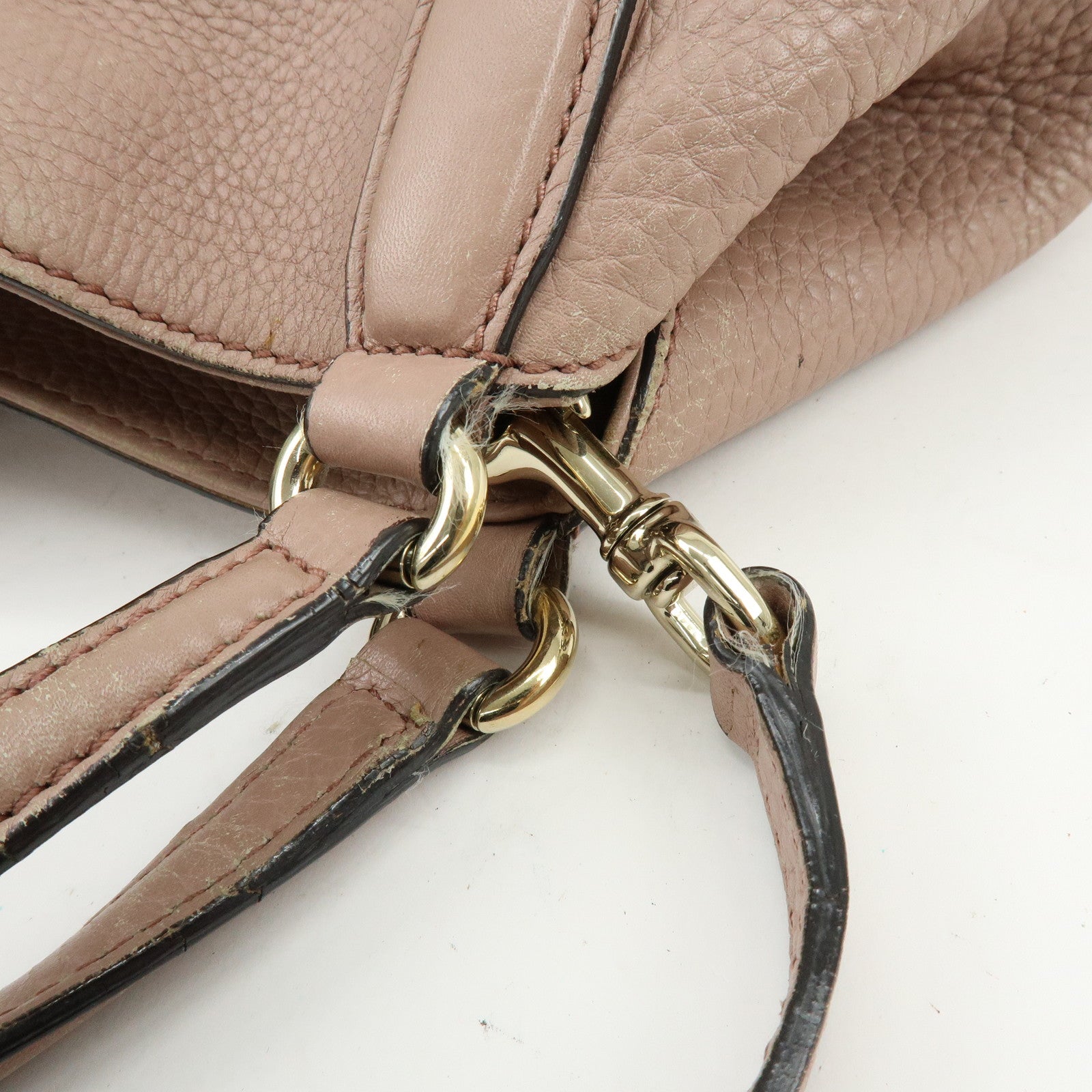 GUCCI SOHO Interlocking G 2Way Hand Bag Japan Limited Pink Beige 336751