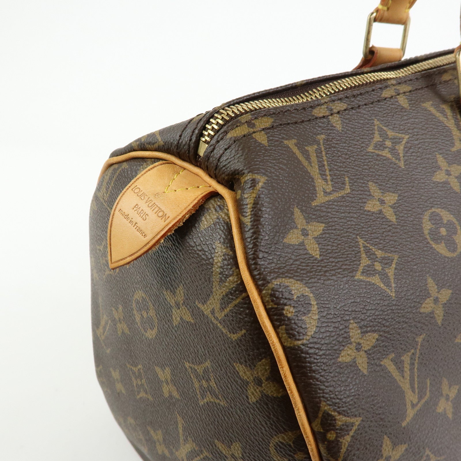 Louis Vuitton Monogram Speedy 40 Hand Bag Boston Bag Brown M41522