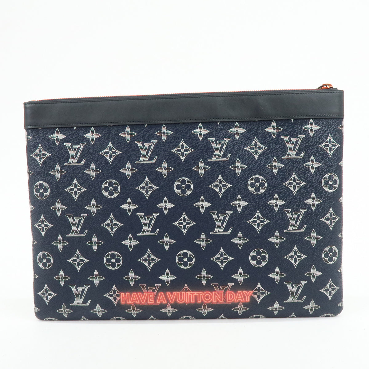 Louis Vuitton Monogram Ink Upside Down Pochette Apollo Navy M62905