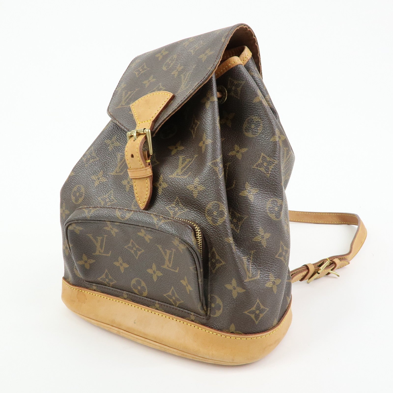 Louis Vuitton Monogram Canvas Montsouris MM Backpack Brown M51136