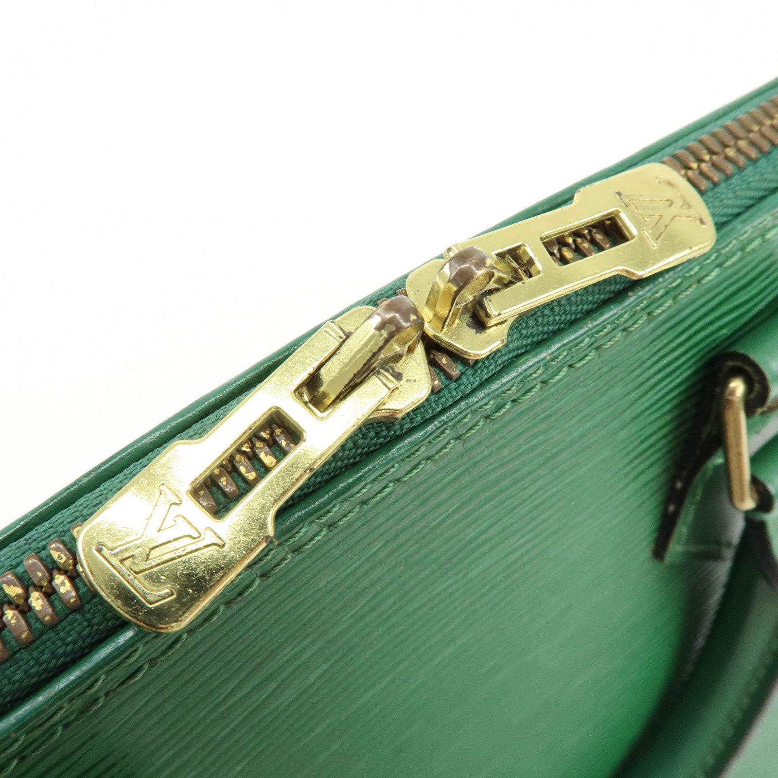 Louis Vuitton Epi Alma 2Way Bag Hand Bag Borneo Green M52144
