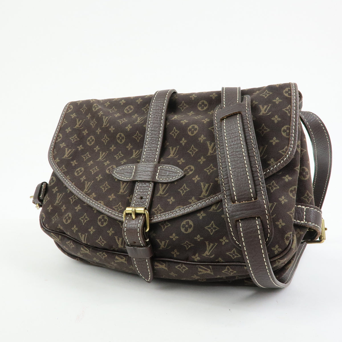 Louis Vuitton Monogram Mini Lin Saumur Shoulder Bag M95277