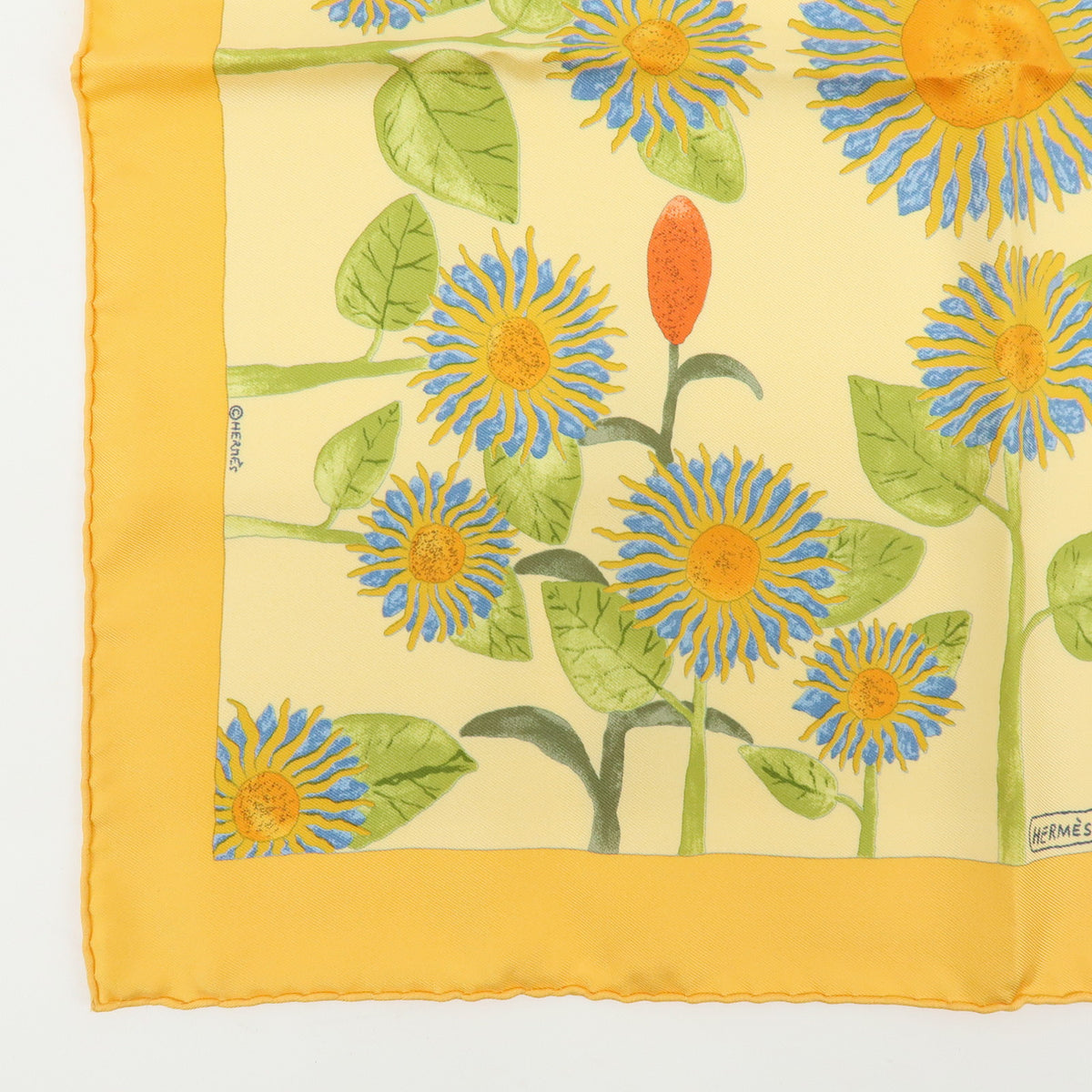 HERMES Lot of 2 Carre 45 Silk 100% Scarf TOURNE SOLS FORCES DE LA VIE