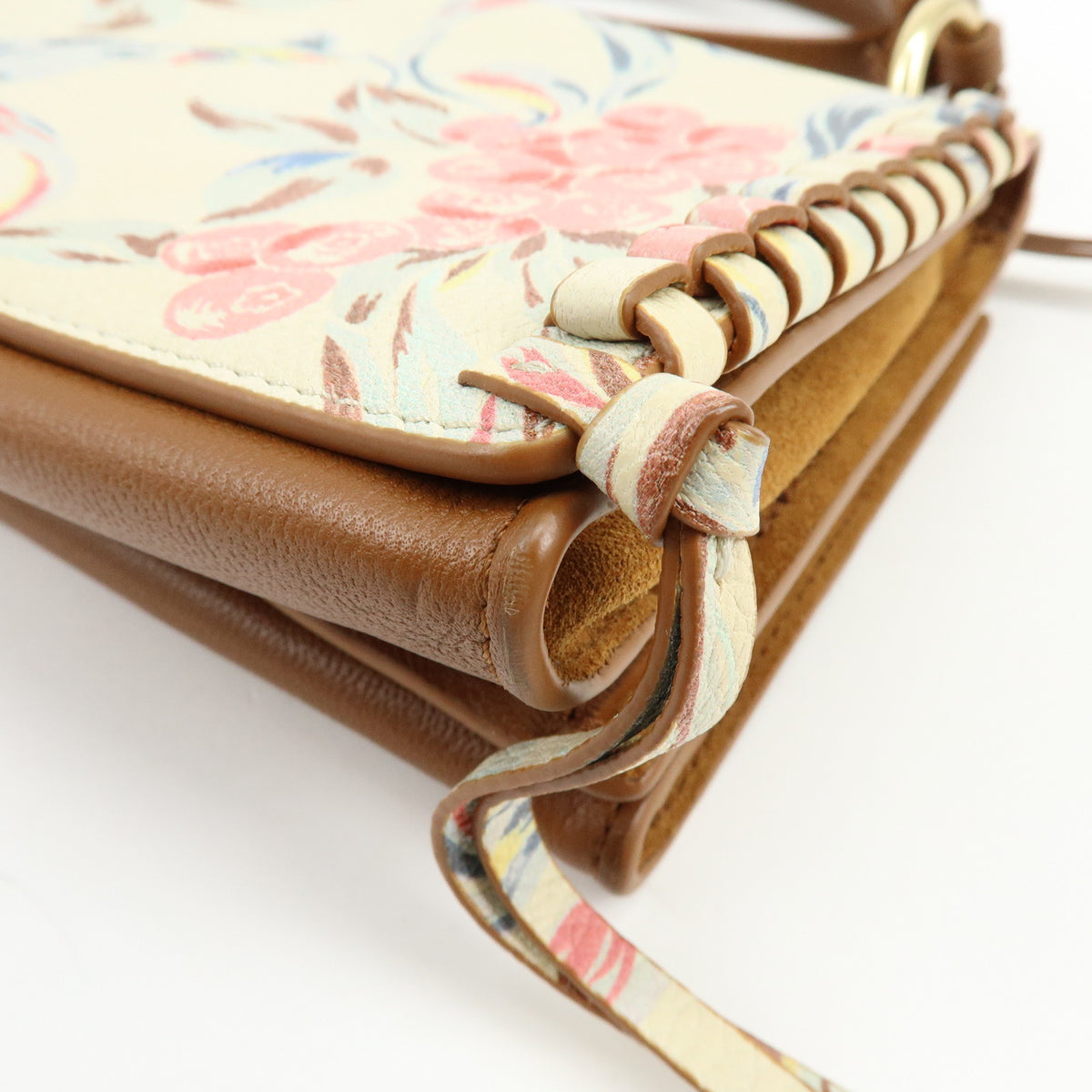 Chloe See By Chloe TILDA Leather Suede 2Way Shoulder Bag Off White