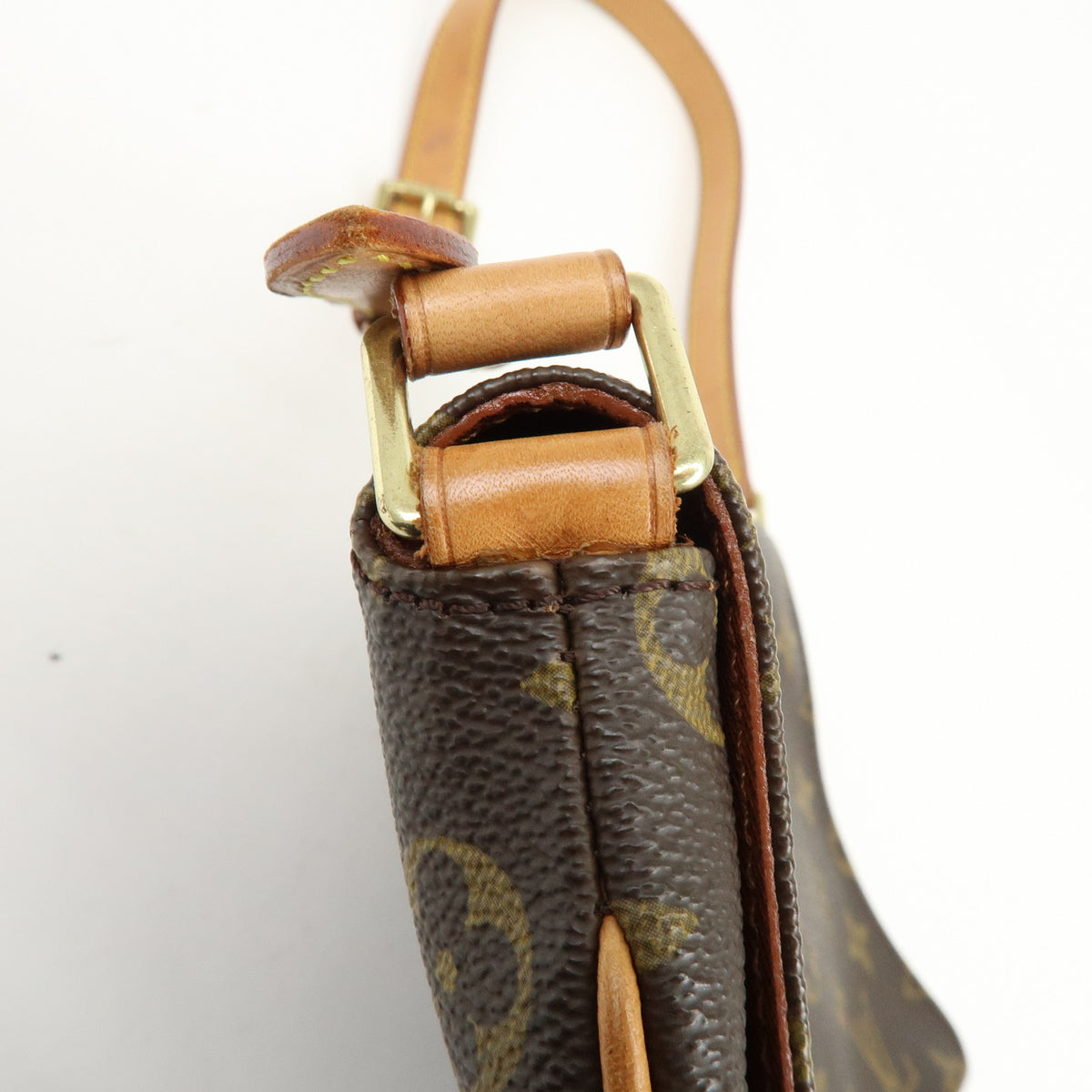 Louis Vuitton Monogram Musette Tango Short Shoulder Bag Brown M51257
