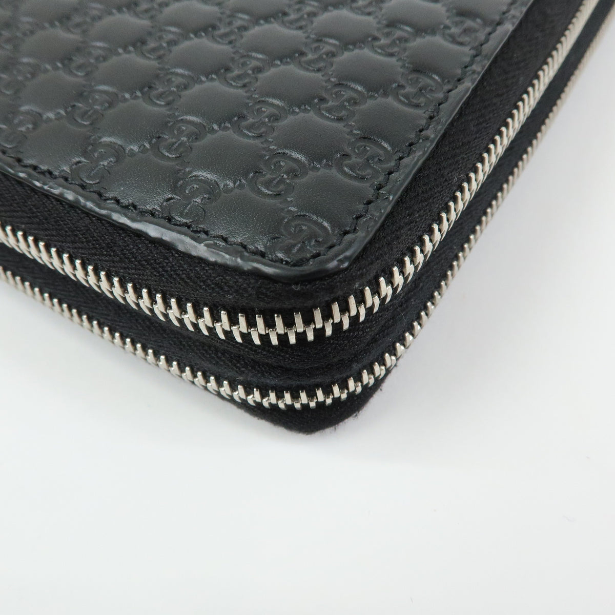 GUCCI Microguccissima Travel Document Case Organizer Black 449246