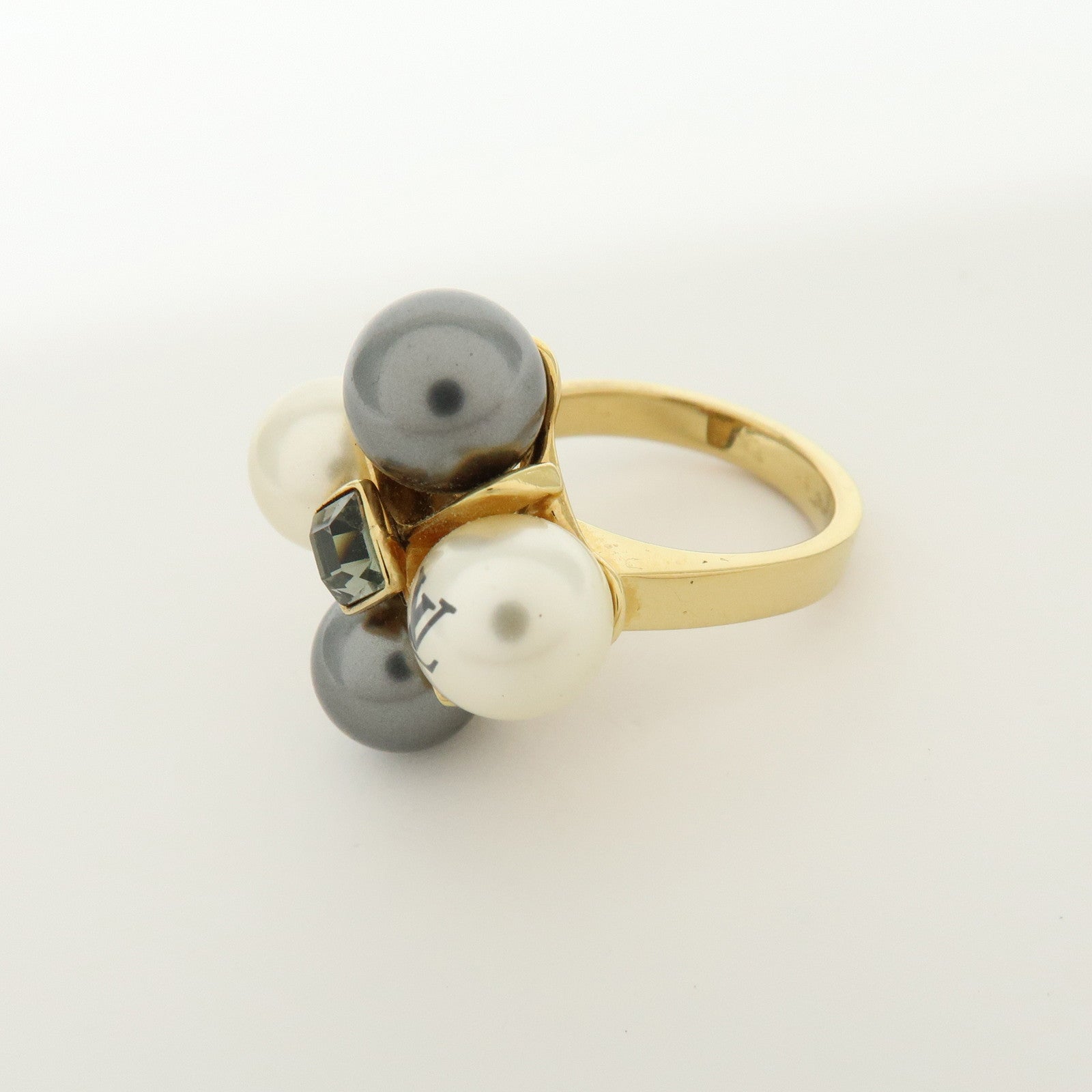 Louis Vuitton Bague Clemence Arrivee Imitation Pearl Ring M67017 S