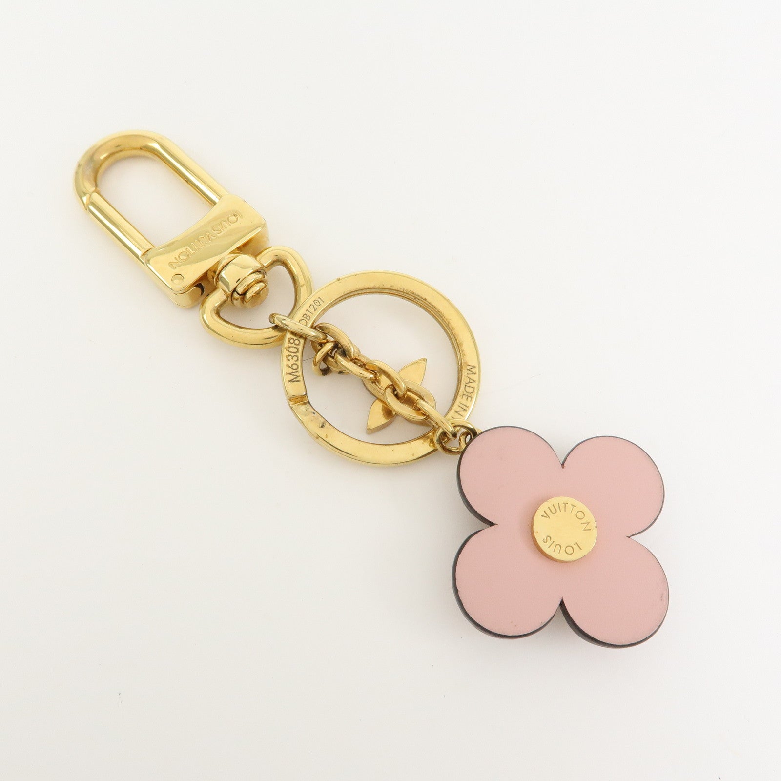 Louis Vuitton Porte Cles Blooming Flower BB Bag Charm Pink M63085