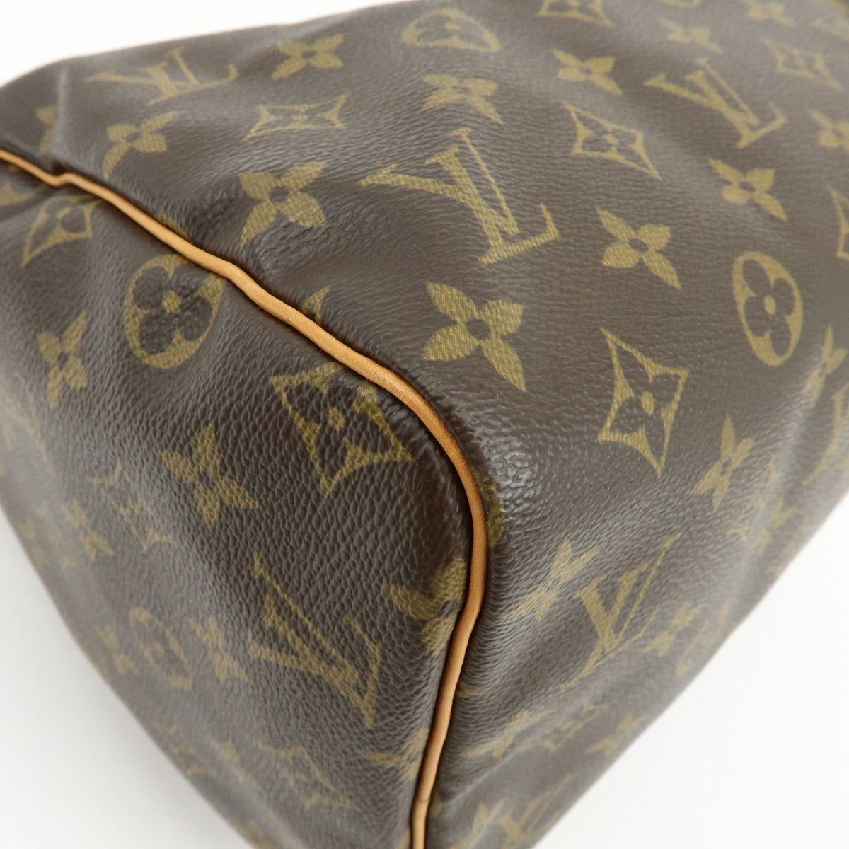 Louis Vuitton Monogram Speedy 30 Boston Bag Hand Bag Brown M41526