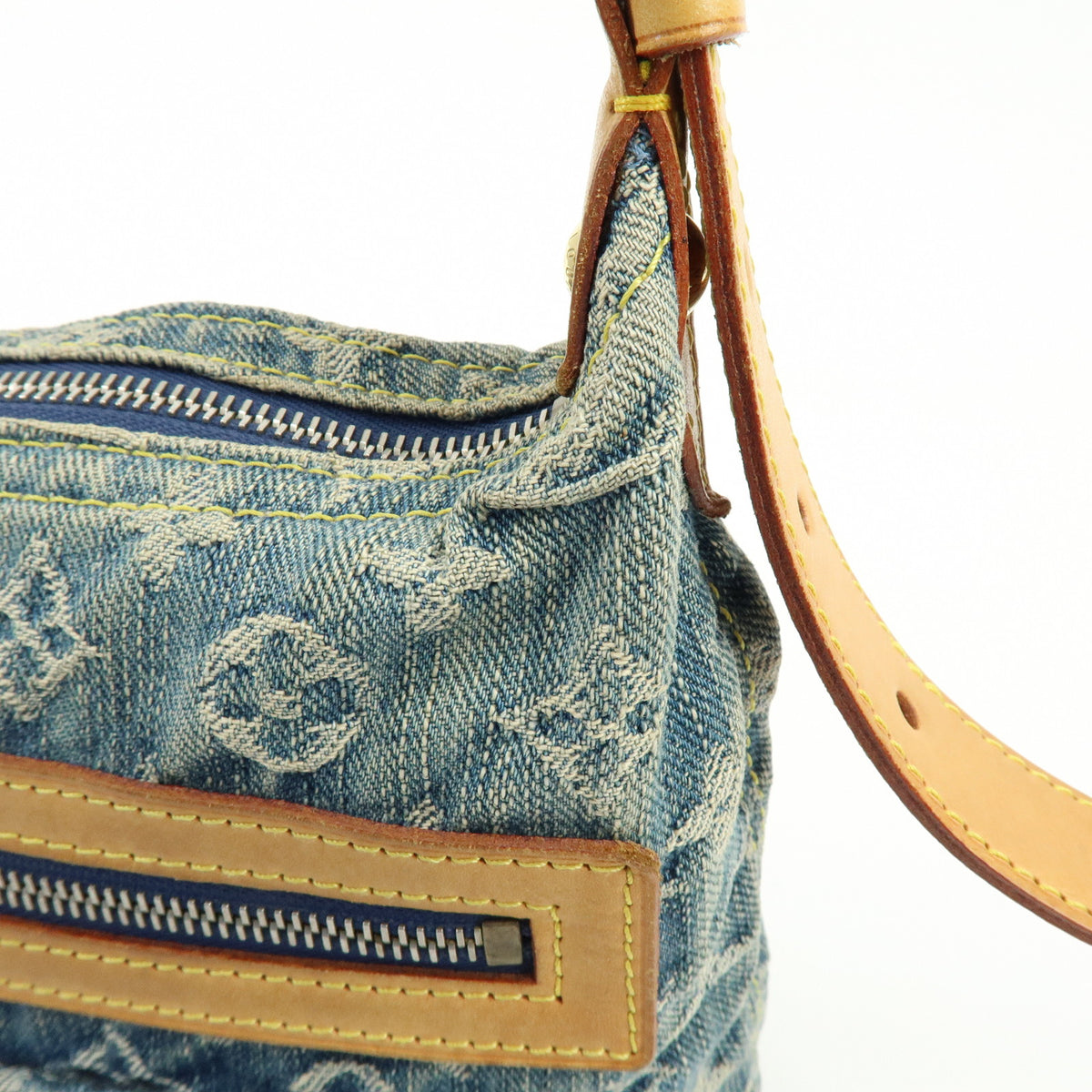 Louis Vuitton Monogram Denim Baggy PM 2Way Bag Shoulder Bag M95049