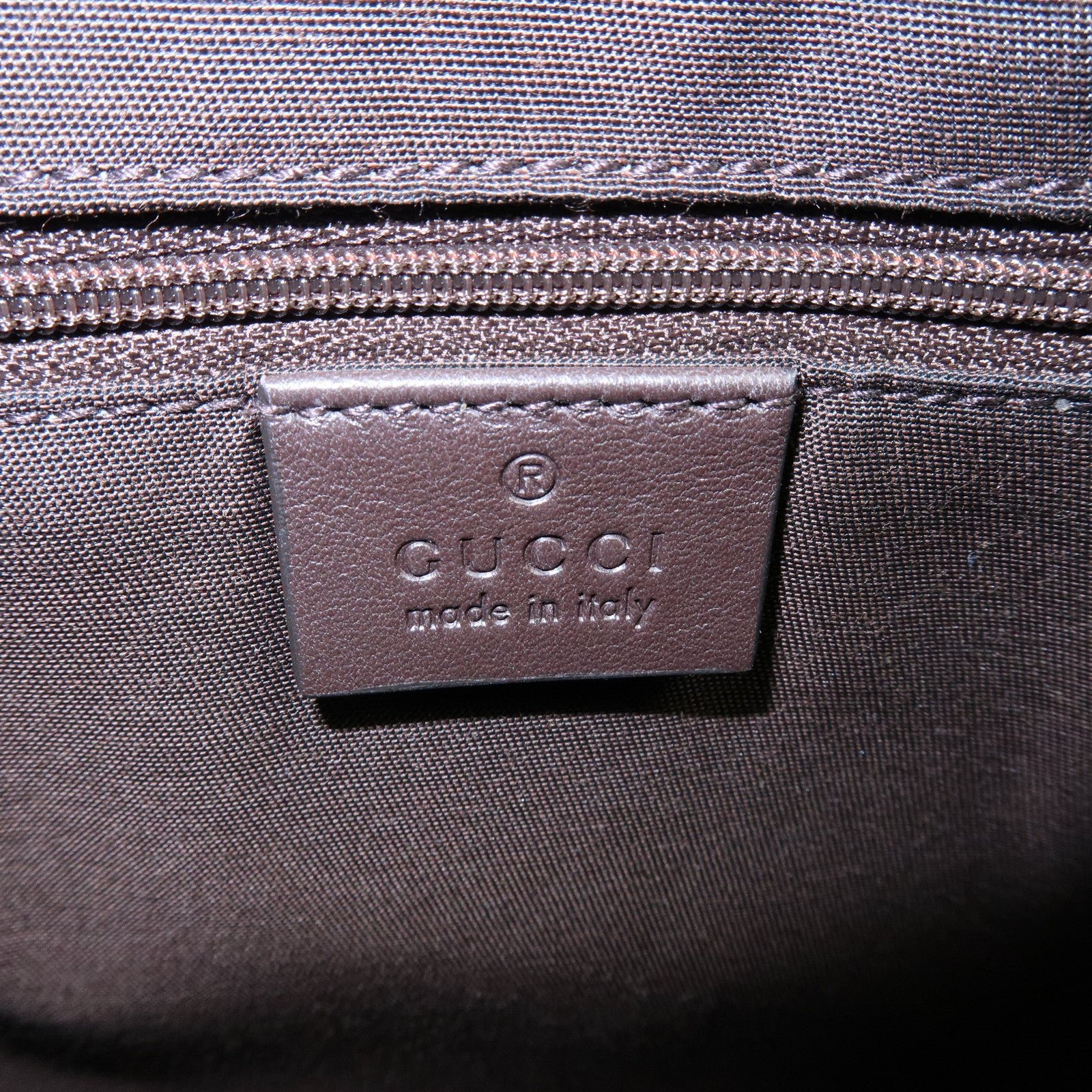 GUCCI GG Canvas Leather Shoulder Bag Brown Beige 388919