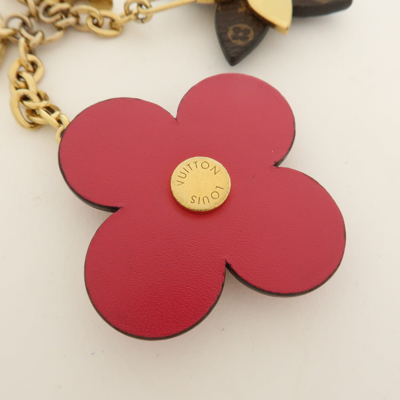Louis Vuitton Porte Cles Blooming Flower Bag Charm Key Chain M63084