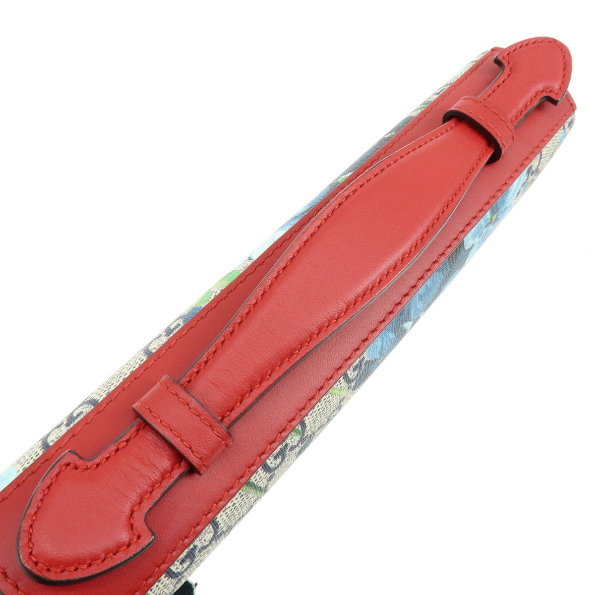GUCCI GG Blooms GG Supreme Long Wallet Travel Case Red Beige 429767