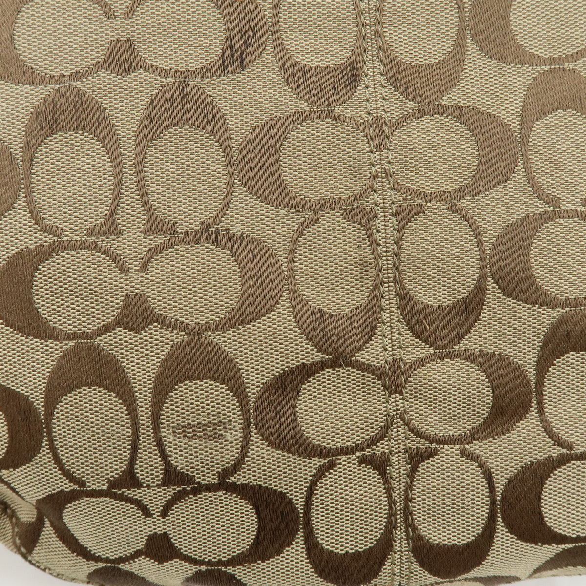 COACH Lot of 2 Signature Canvas Leather Shoulder Bag Beige Pink