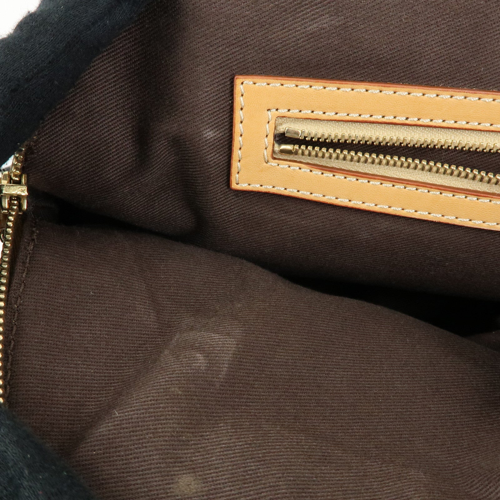 CELINE Macadam PVC Leather 2Way Bag Hand Bag Brown