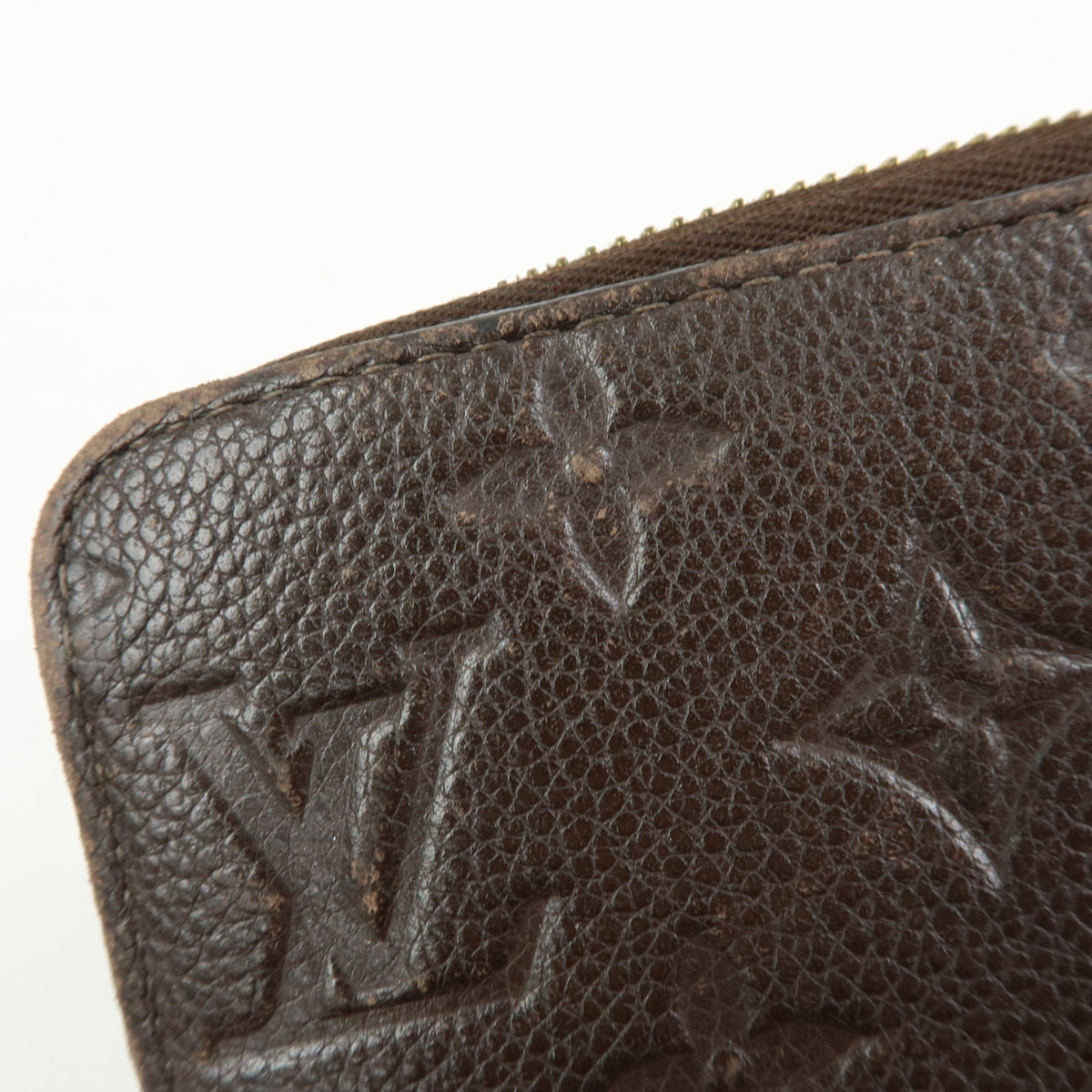 Louis Vuitton Monogram Empreinte Round Zippy Wallet Terre M60548