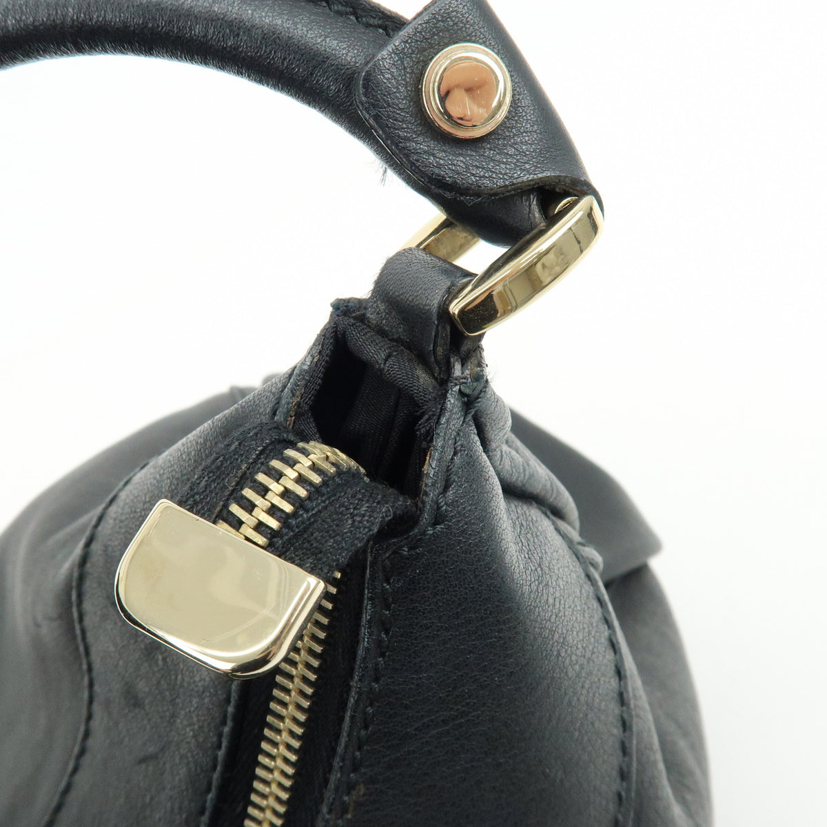 GUCCI Abbey Leather Shoulder Bag Hand Bag Black 189833