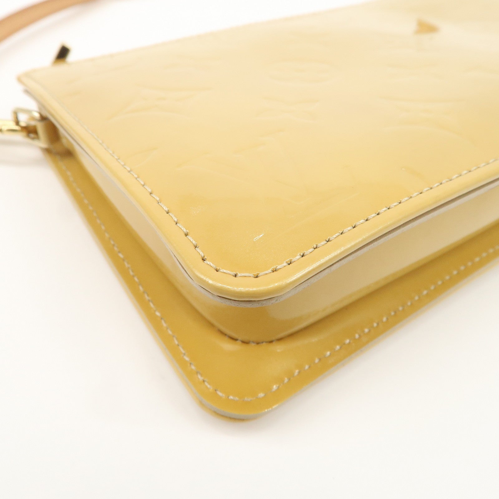 Louis Vuitton Monogram Vernis Lexington Accessoires Pouch Beige M91010 Used