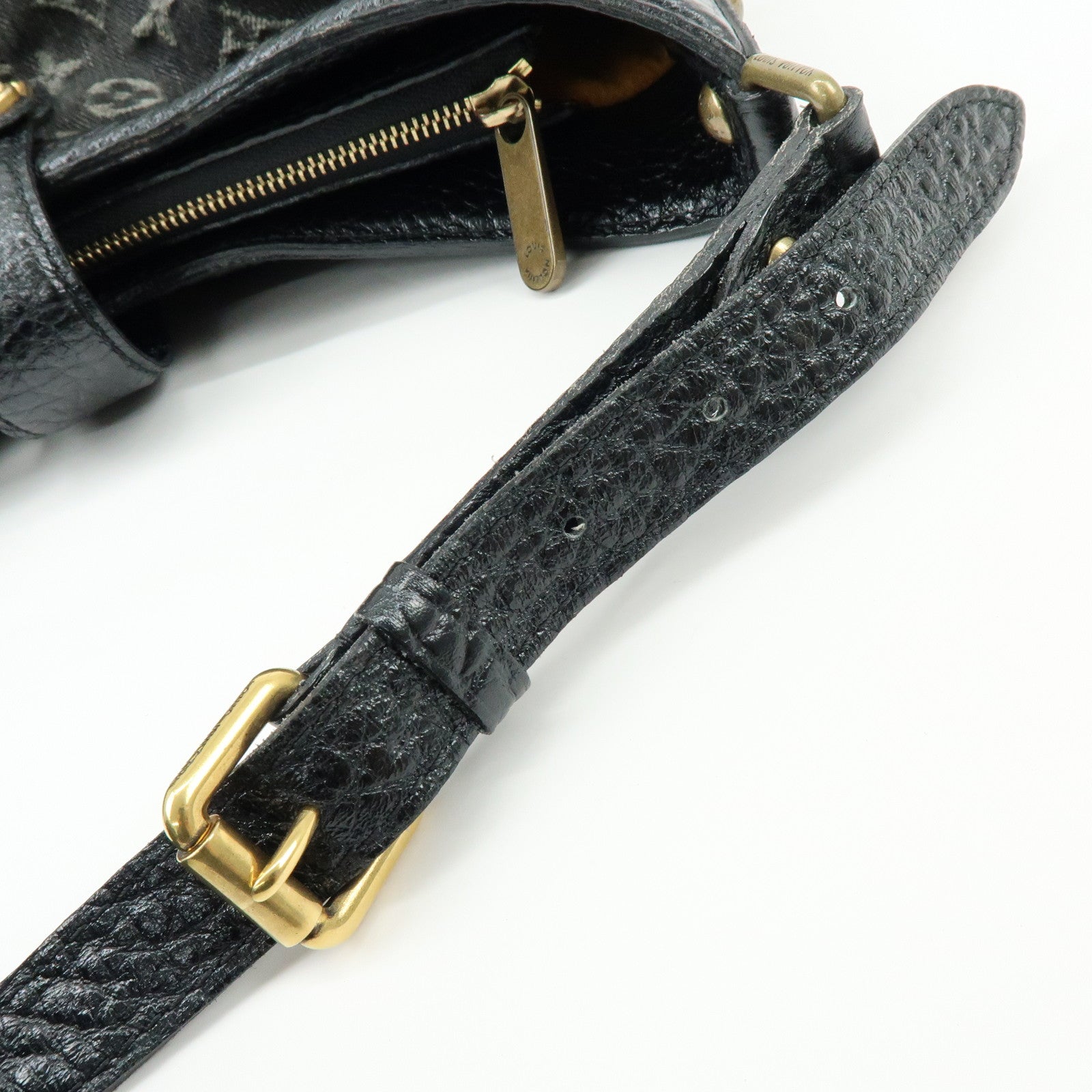 Louis Vuitton Monogram Denim XS Shoulder Crossbody Bag Noir M95608