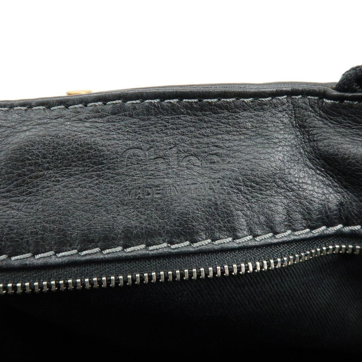 Chloe Paddington Leather Hand Bag Shoulder Bag Black