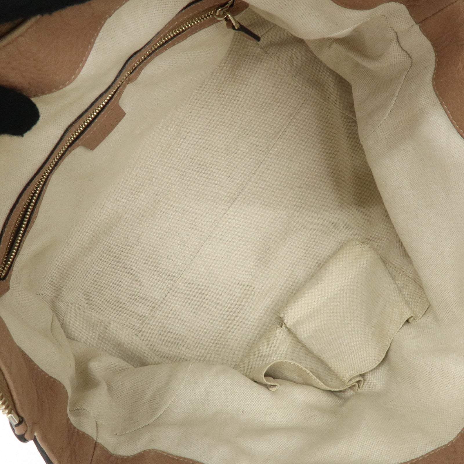 GUCCI Bamboo Leather Shoulder Bag Hand Bag Pink Beige 269949