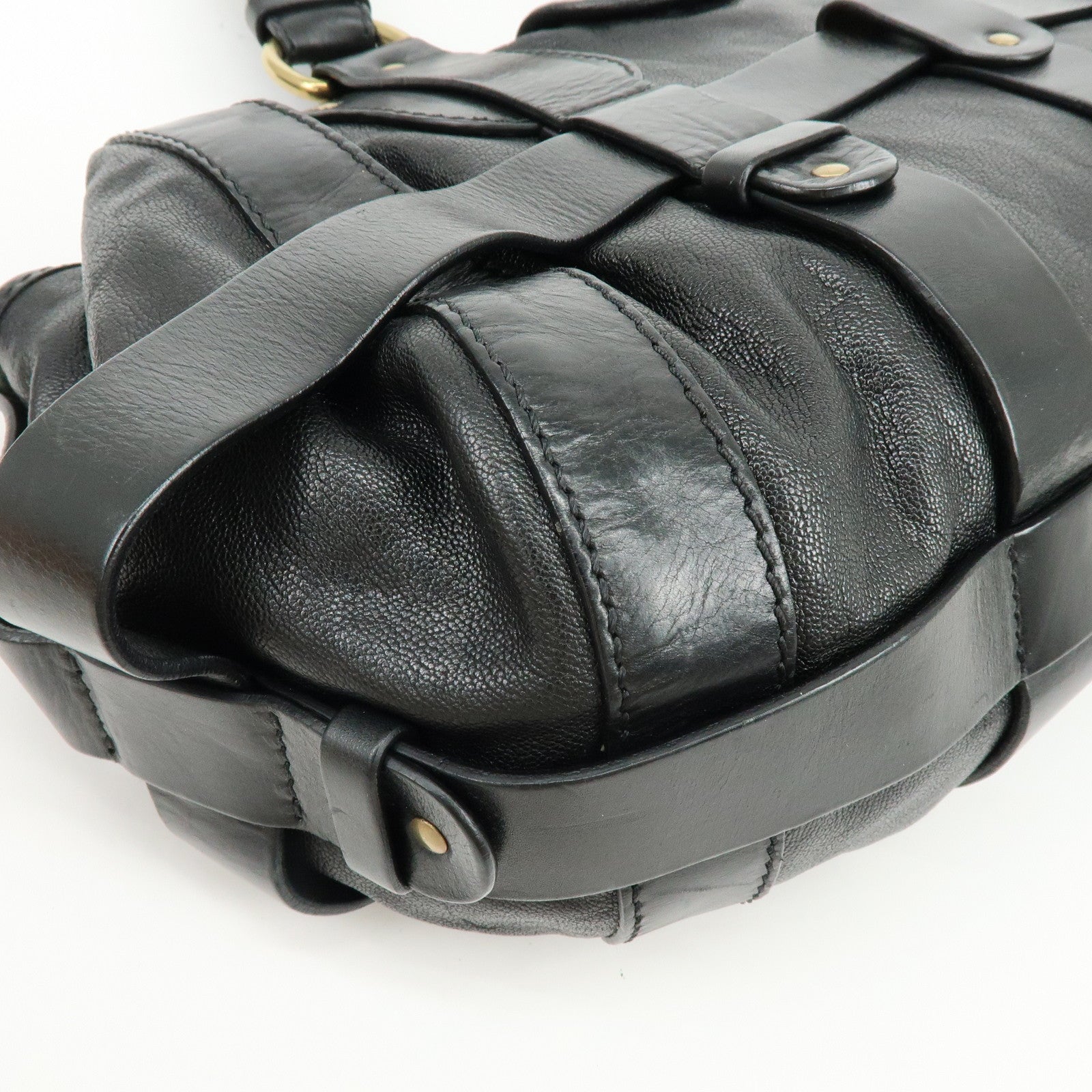 Chloe Kerala Leather Shoulder Bag Hand Bag Satchel Bag Black