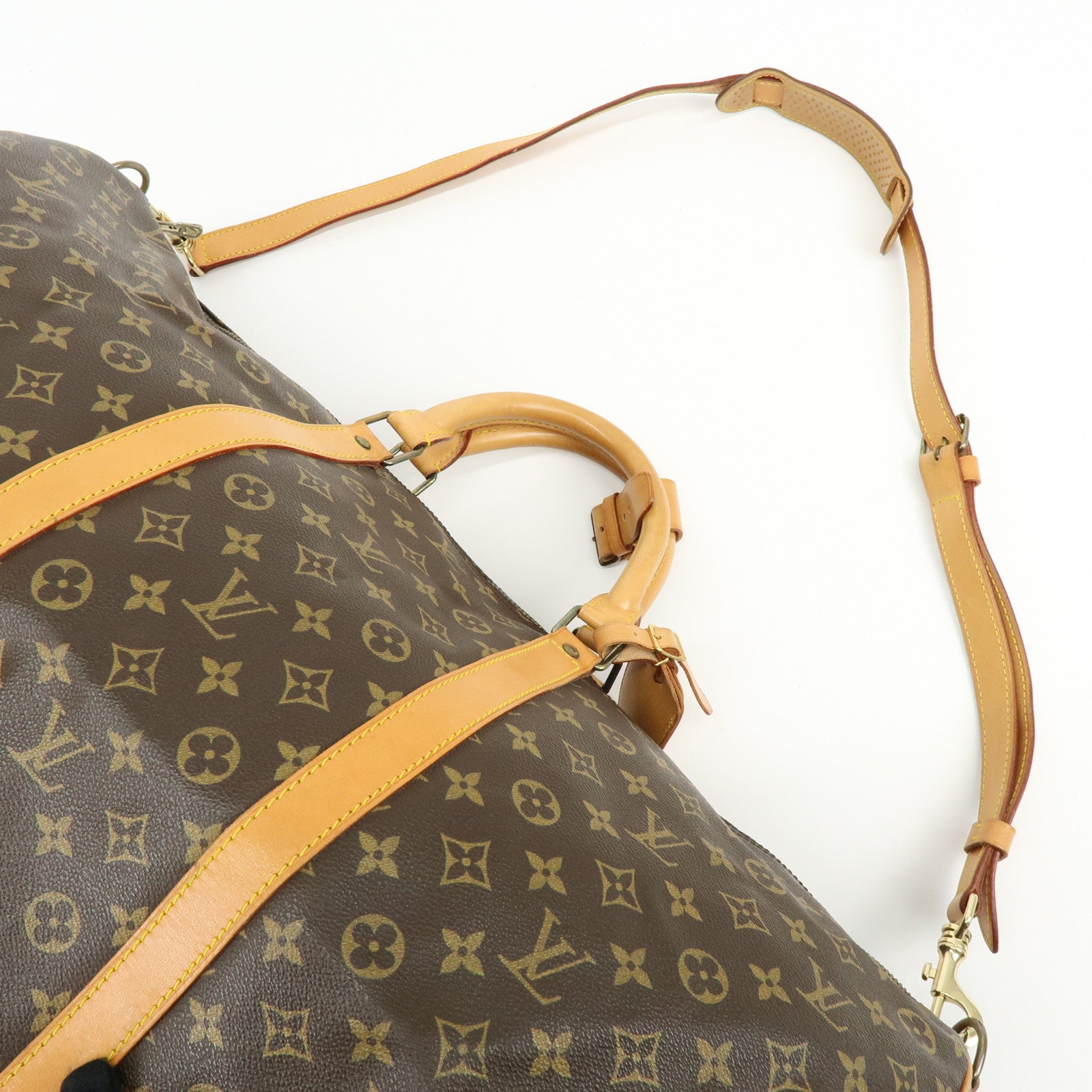Louis Vuitton Monogram Keep All Bandouliere 60 Boston Bag M41412