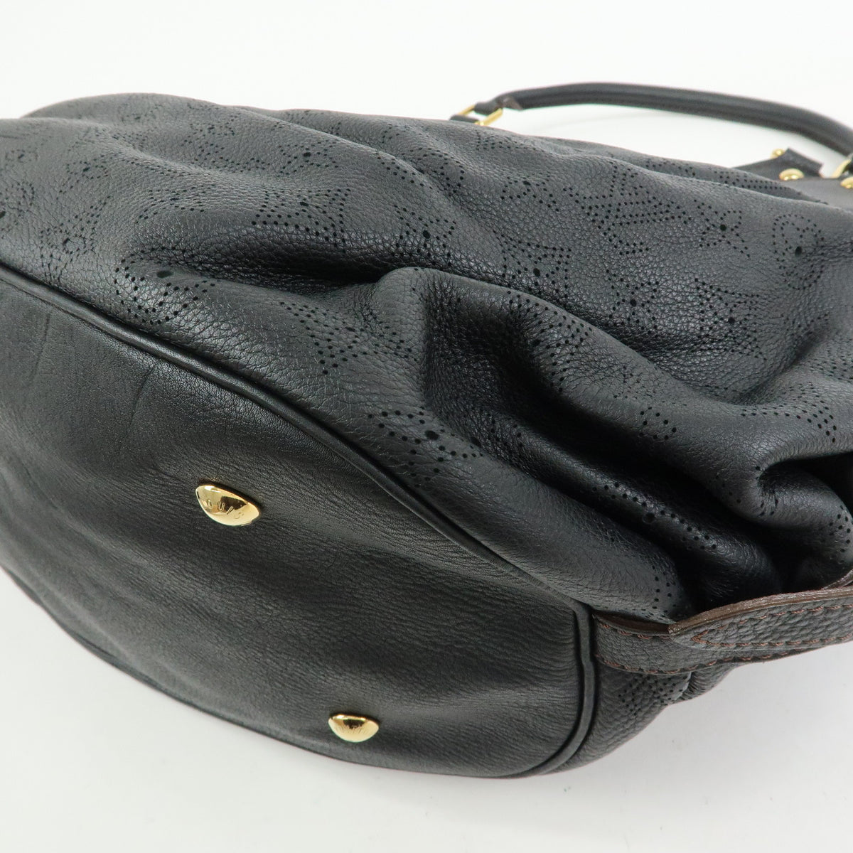 Louis Vuitton Monogram Mahina XL Leather Shoulder Hand Bag Noir M95547