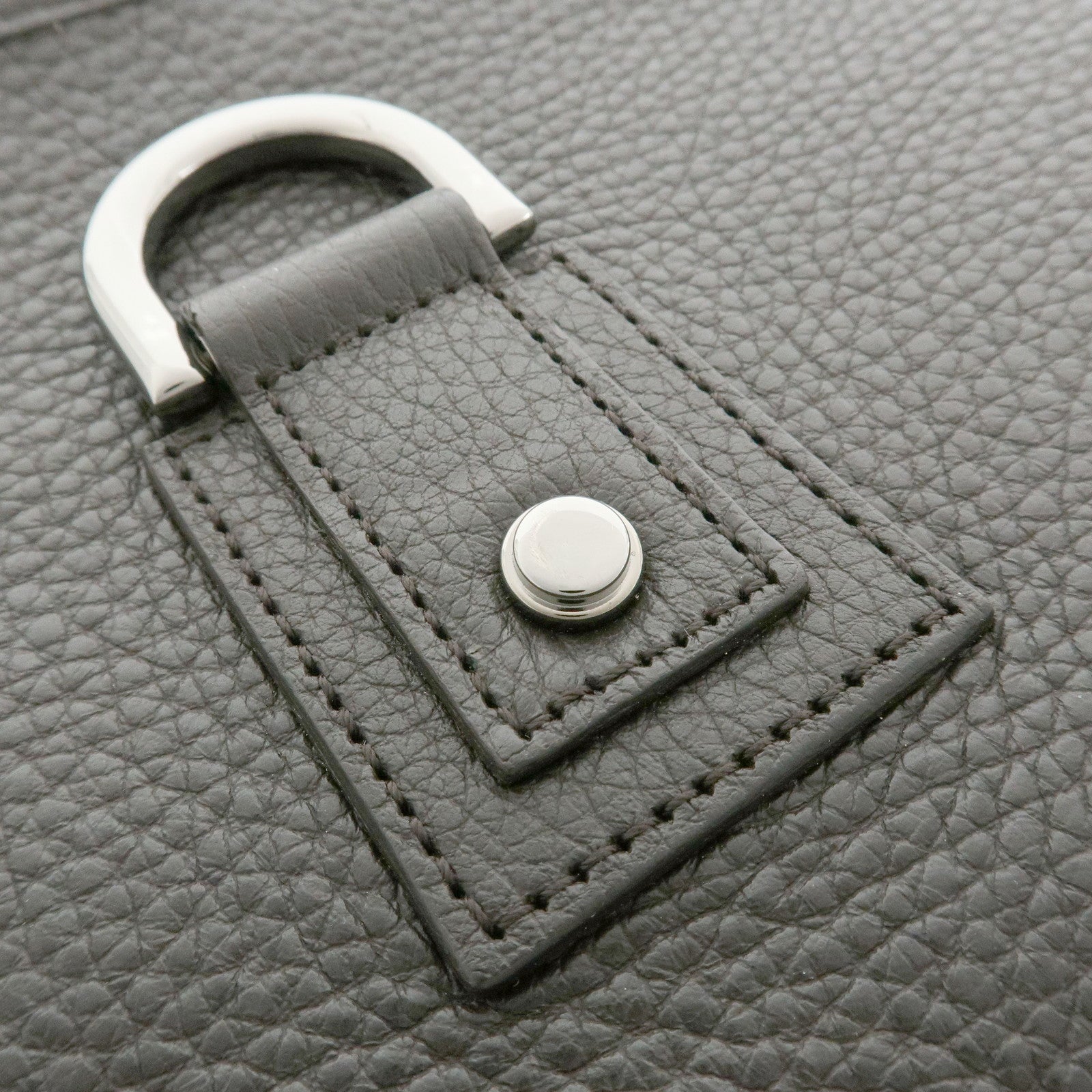 GUCCI Abbey Leather Shoulder Bag Hand Bag Black Silver 268637