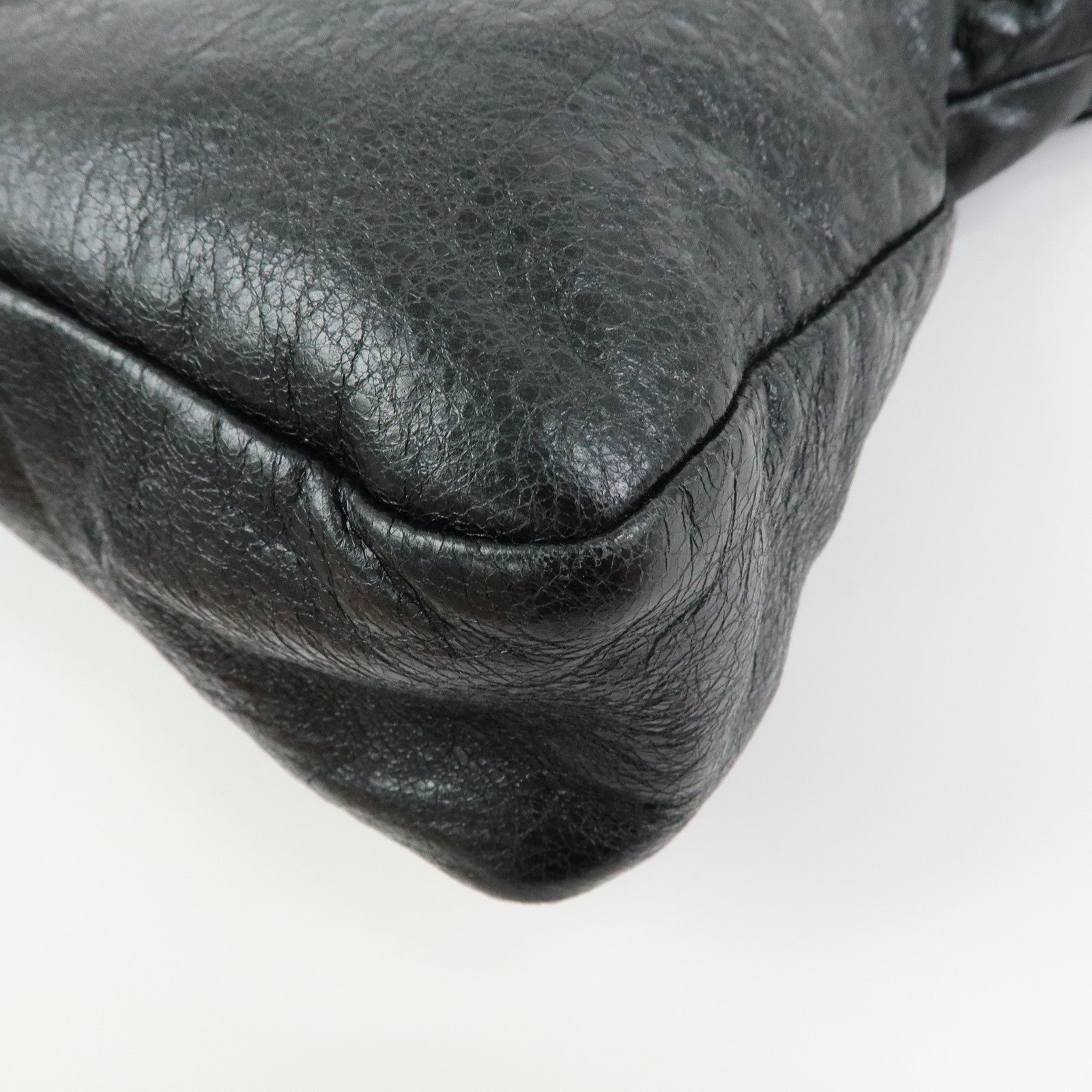 BALENCIAGA The Town Leather 2Way Bag Hand Bag Black 240579