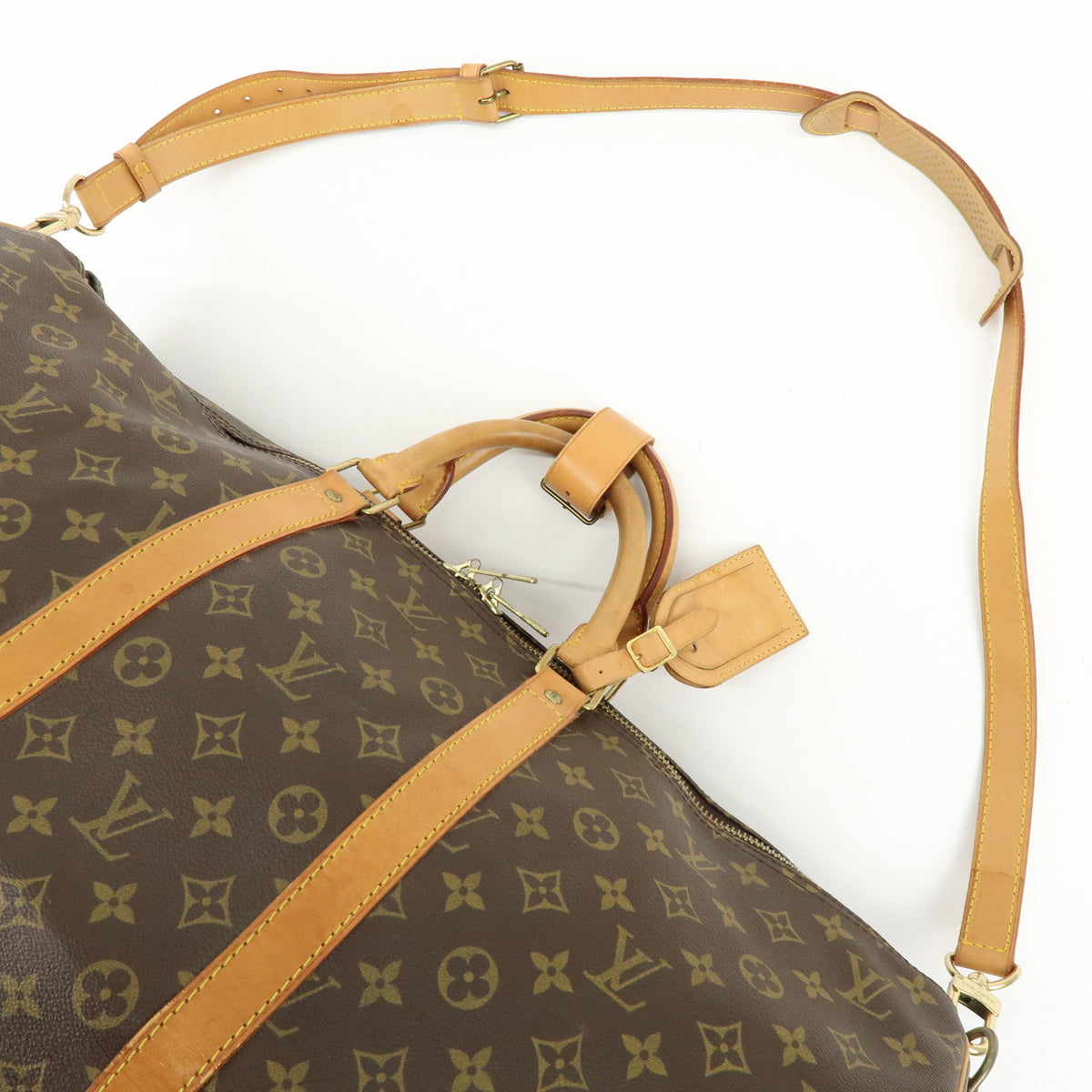 Louis Vuitton Monogram Keep All Bandouliere 55 Boston Bag M41414