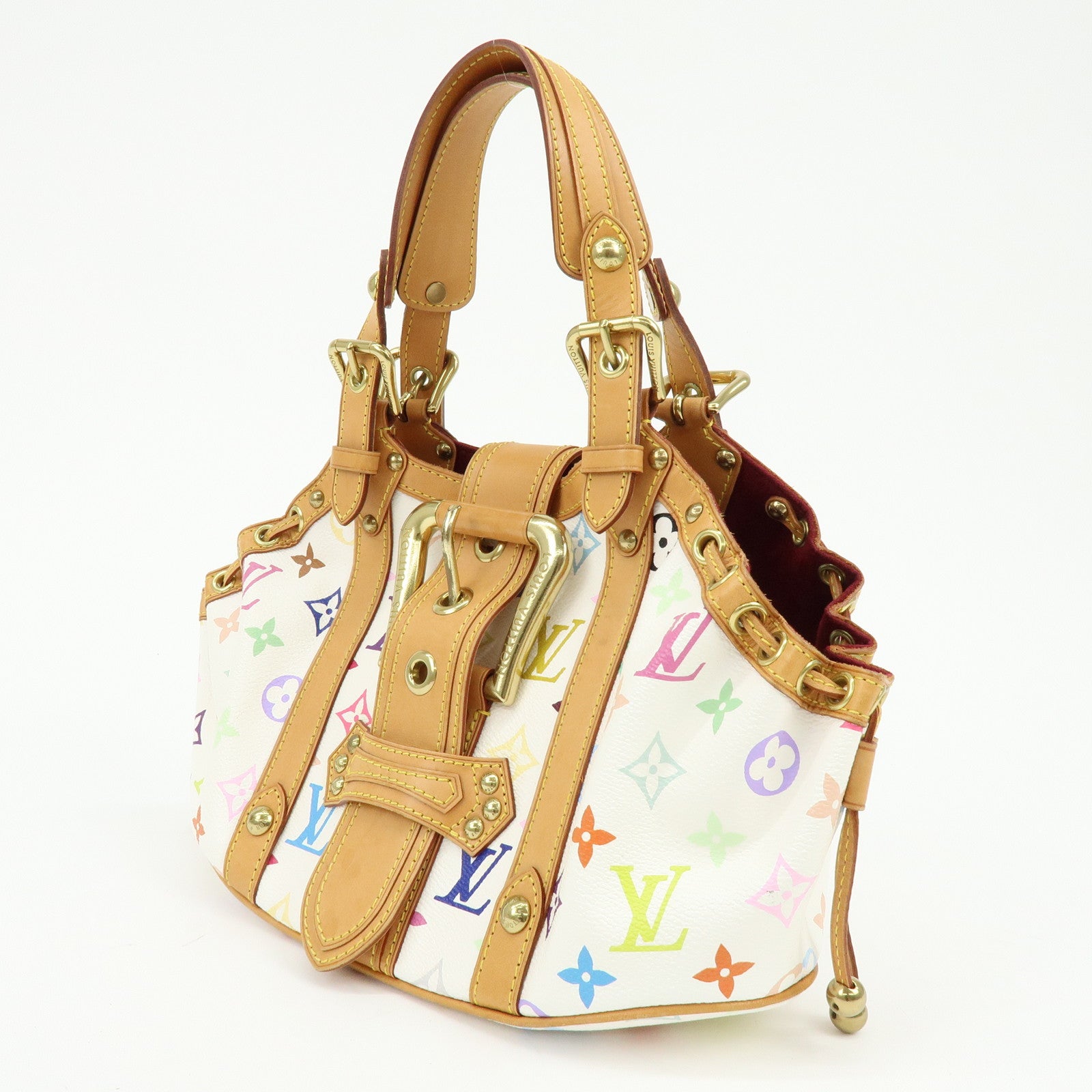 Louis Vuitton Monogram Multicolor Teda PM Hand Bag Blanc M92348