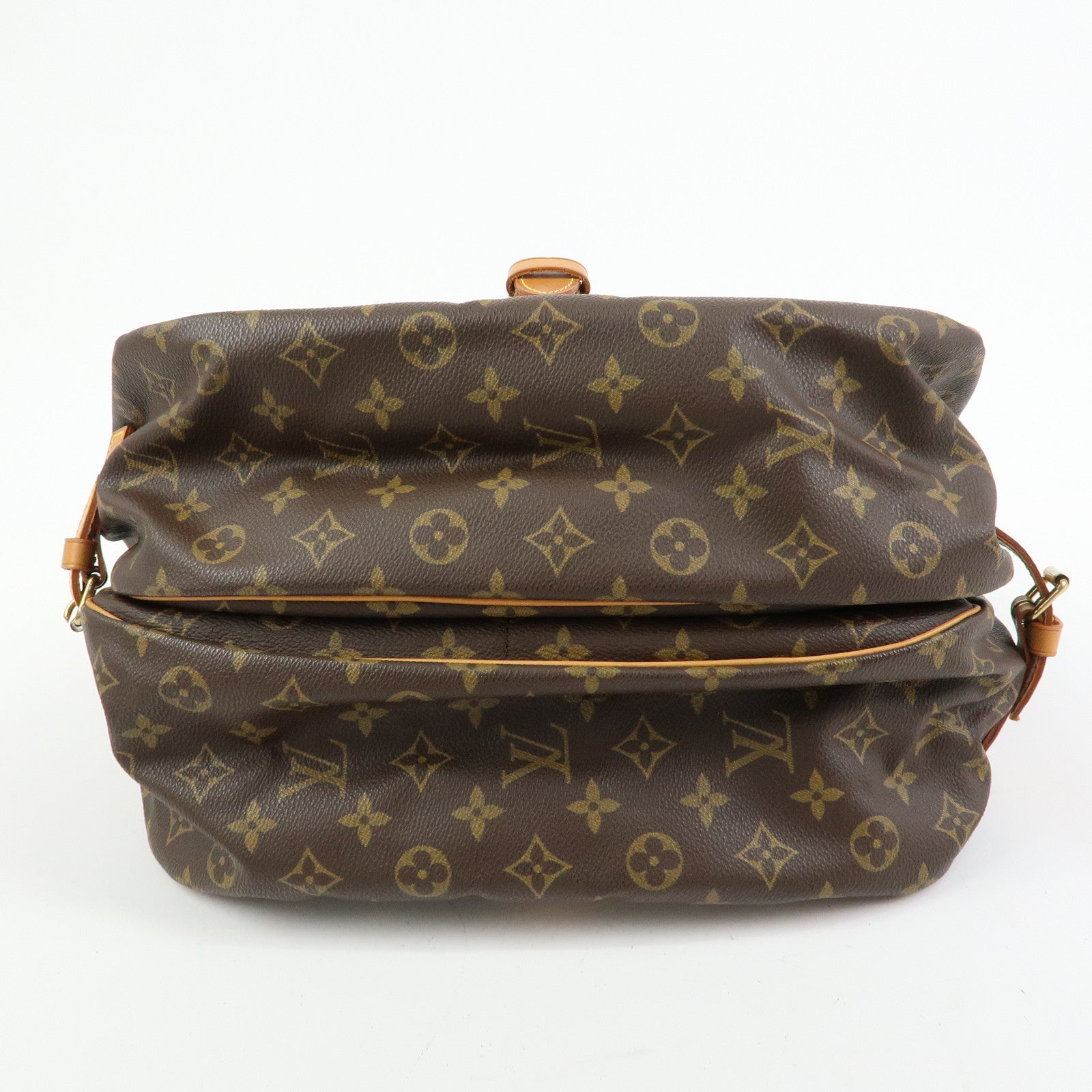 Louis Vuitton Monogram Saumur 35 Shoulder Bag Brown M42254