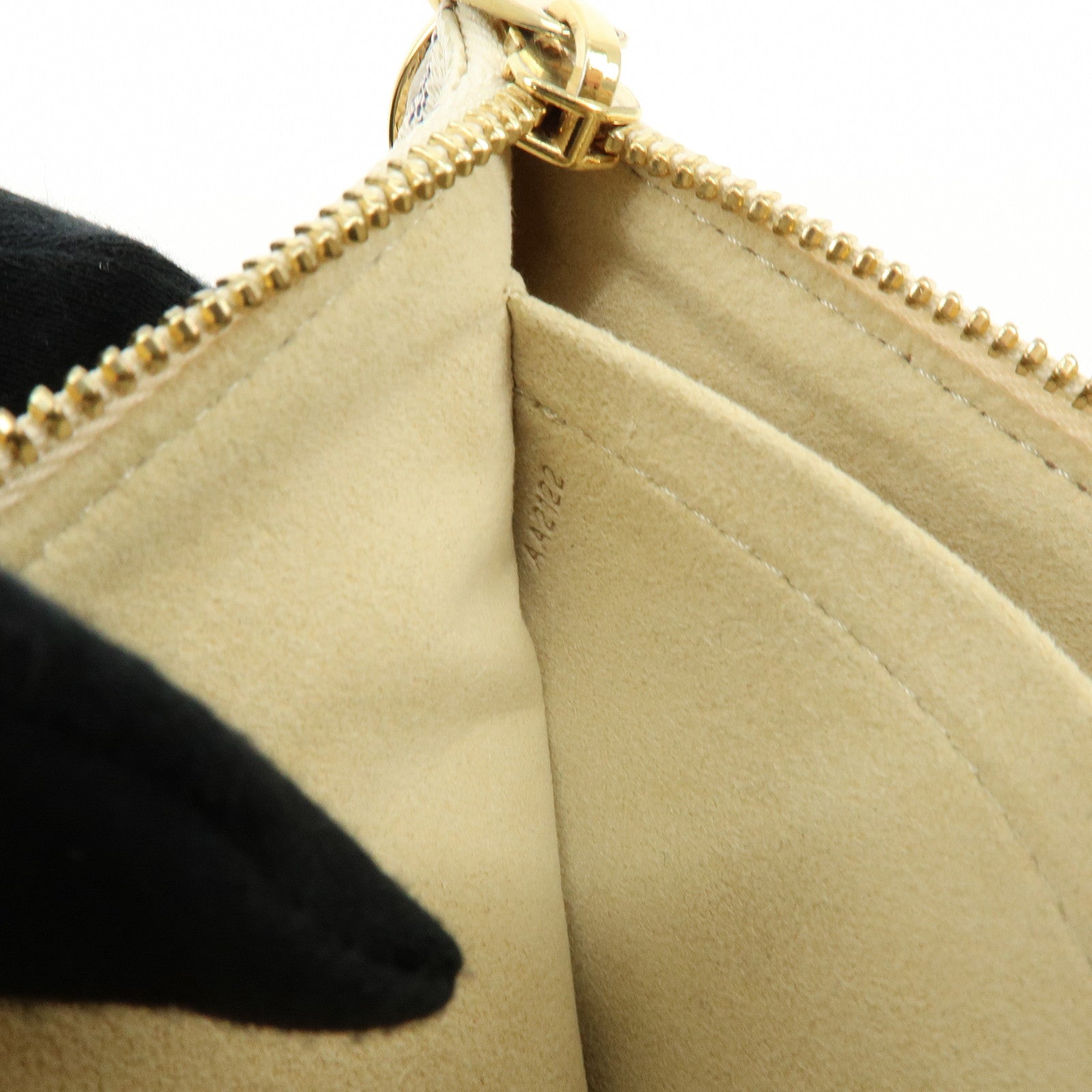 Louis Vuitton Damier Azur Pochette Milla MM Mini Accesory Pouch N60027